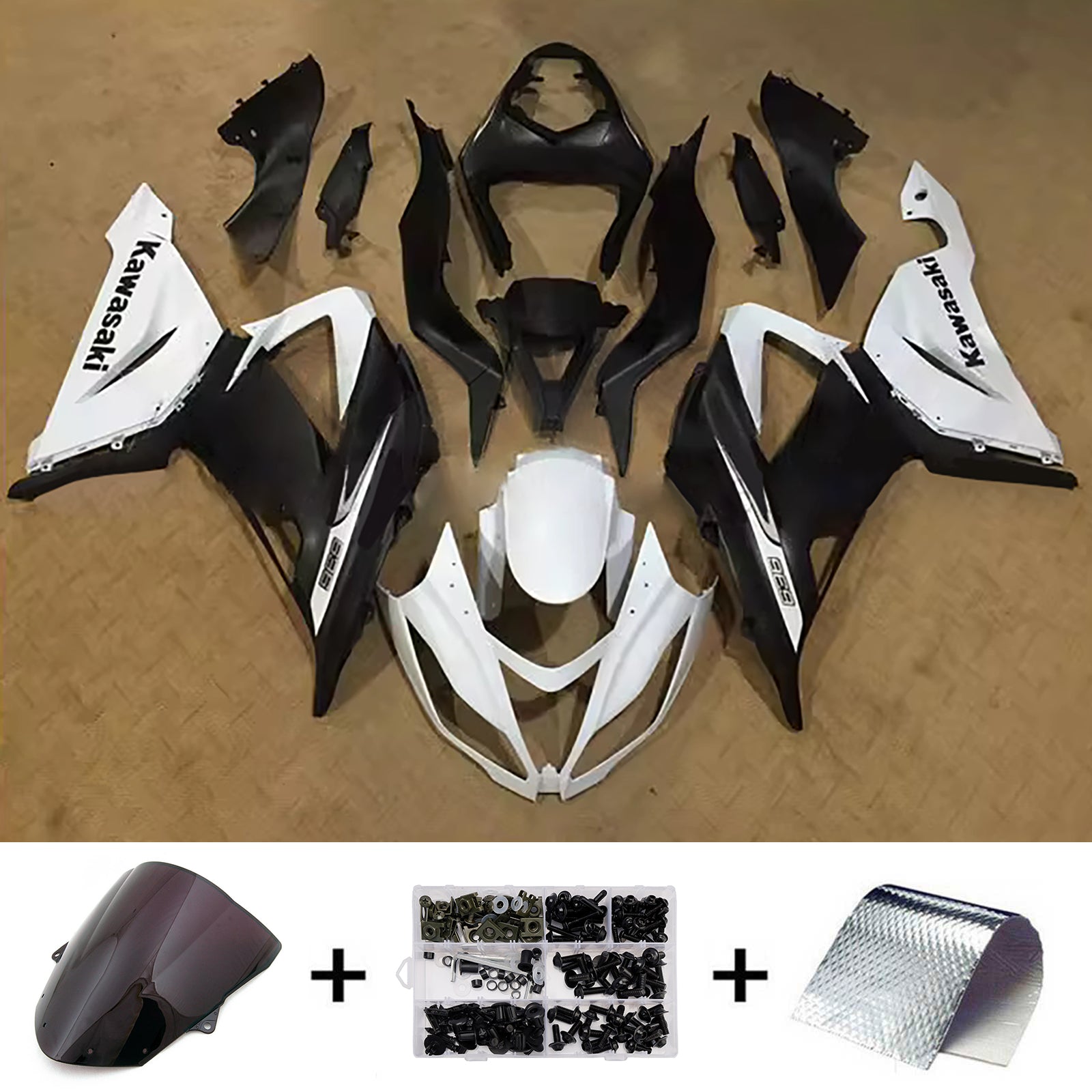 Injection Fairing Kit Bodywork Plastic ABS fit For Kawasaki ZX6R 636 2013-2018