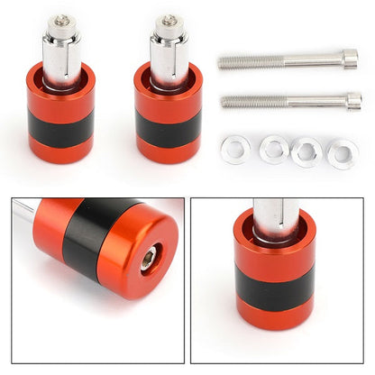 Anti Vibration 7/8" 22mm Handle Bar End Cap M6/M8 Bolt Weight Slider Reducing