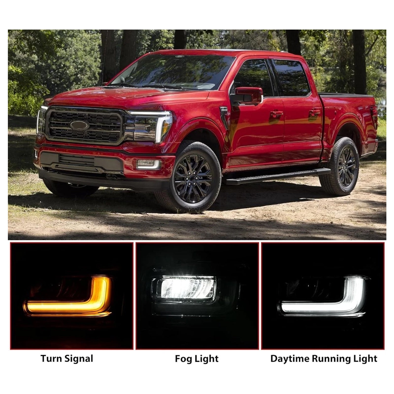 2024-2025 Ford F150 Left LED Front Fog Light Lamp RL3415A254AC RL3Z15201A