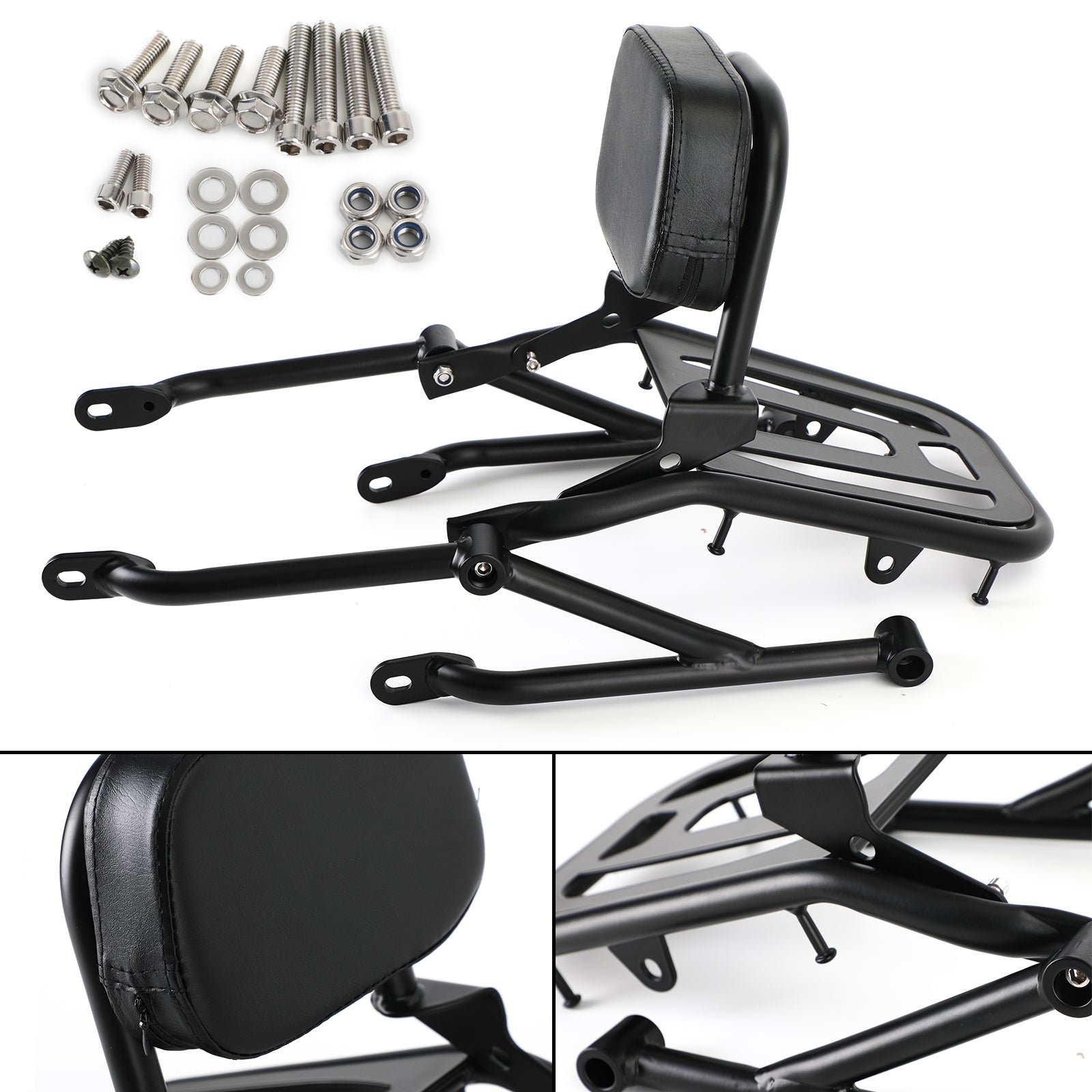 2017+ Honda REBEL CMX500 CMX300 Passenger Sissy Bar Backrest Luggage Rack