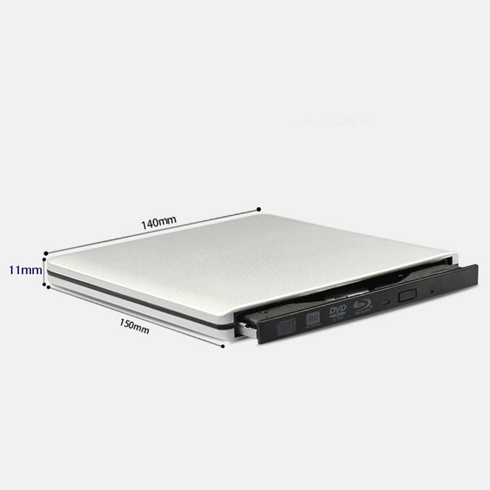 4K UHD Genuine Burner External USB 3.0 Super Slim DVD BD Recorder Drive Silver