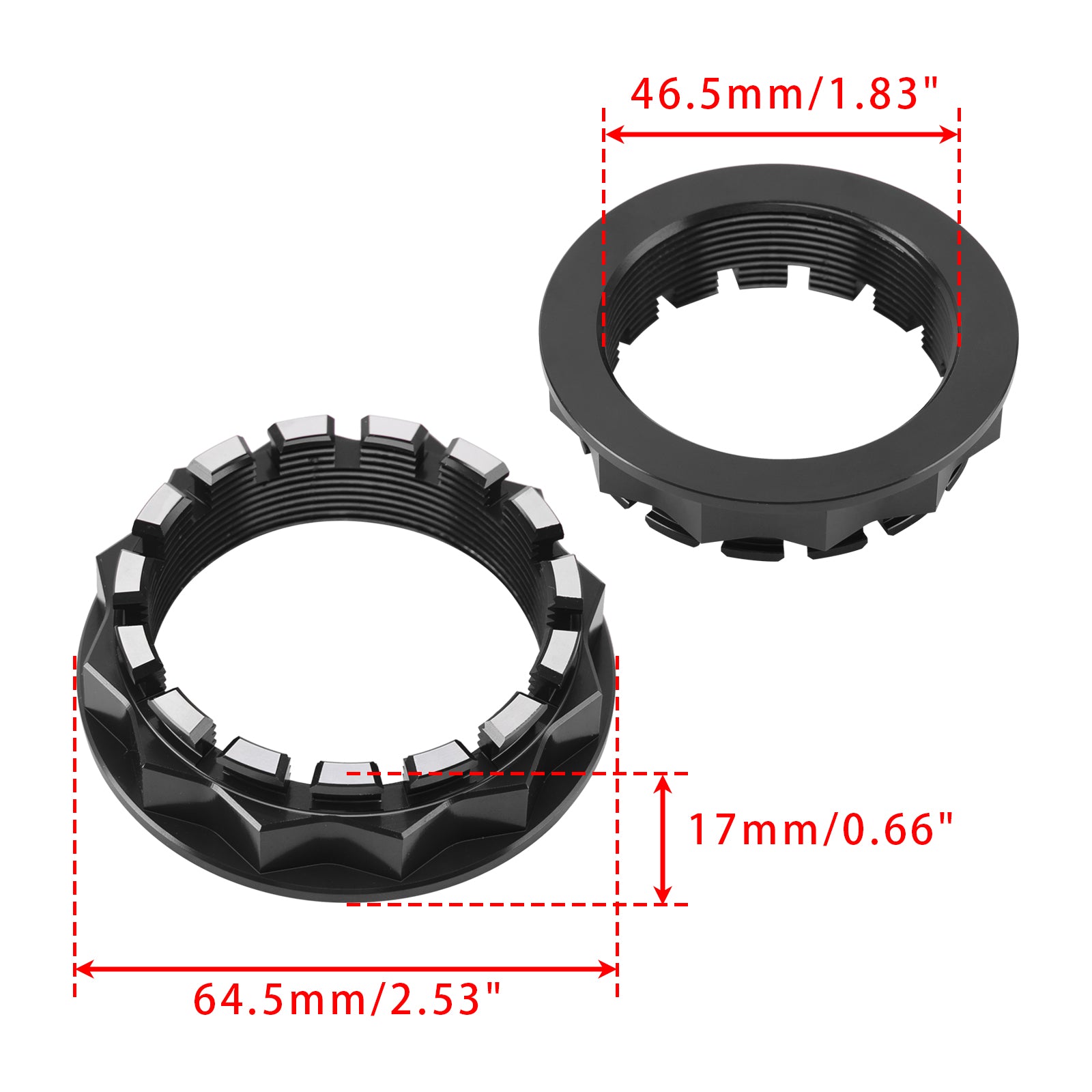 Black Rear Wheel Nut Set For Ducati Streetfighter Multistrada Diavel SS939/950/S
