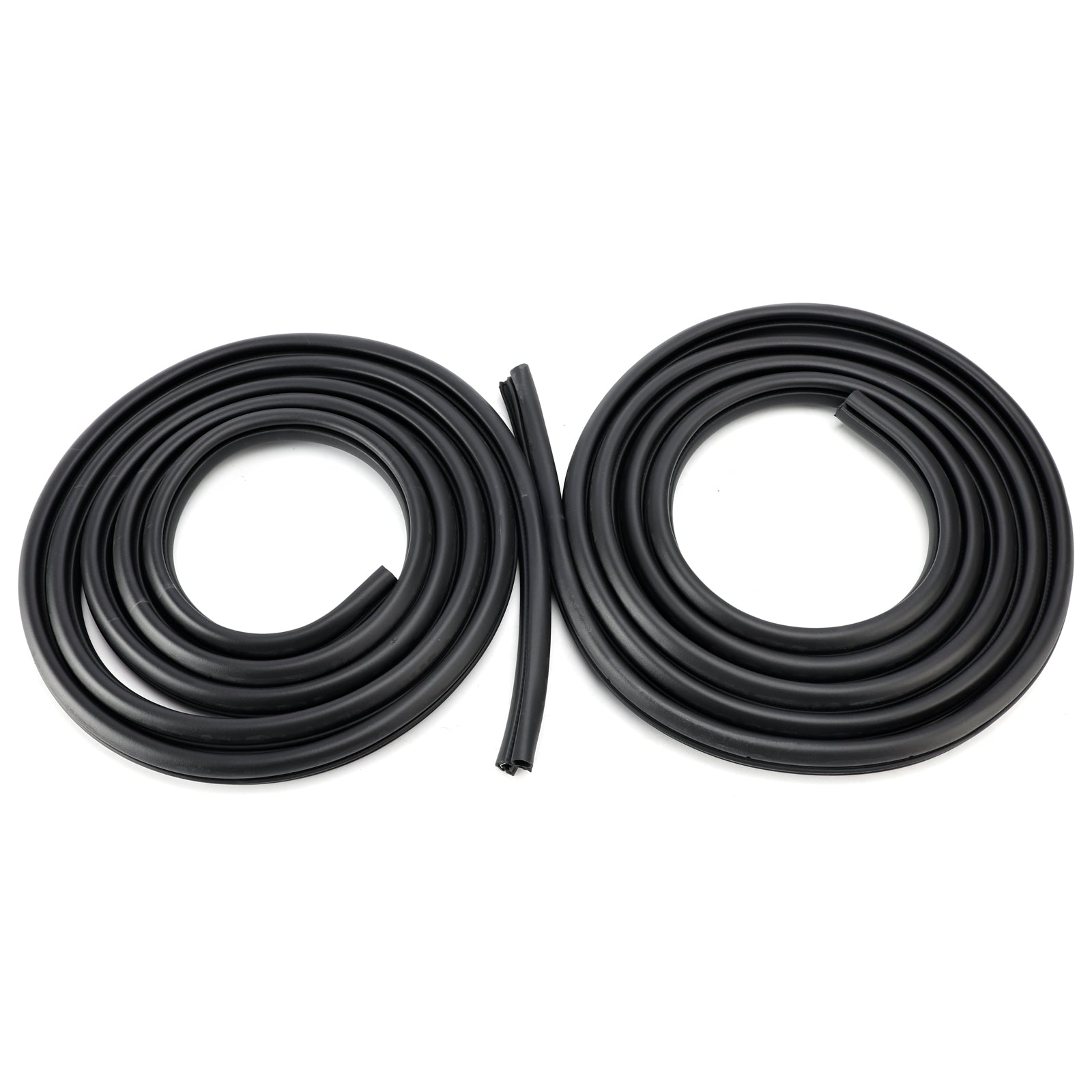 2003-2009 For Hummer H2 2Pcs Front/Rear Door Rubber Seal Weatherstrip