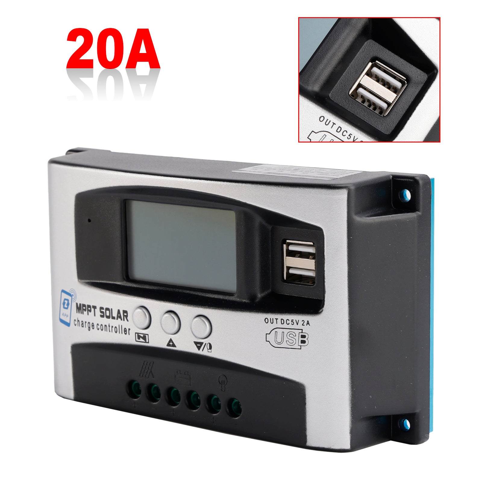 30A/40A MPPT High Energy Solar Controller APP to Remotely Manage DSP Controller