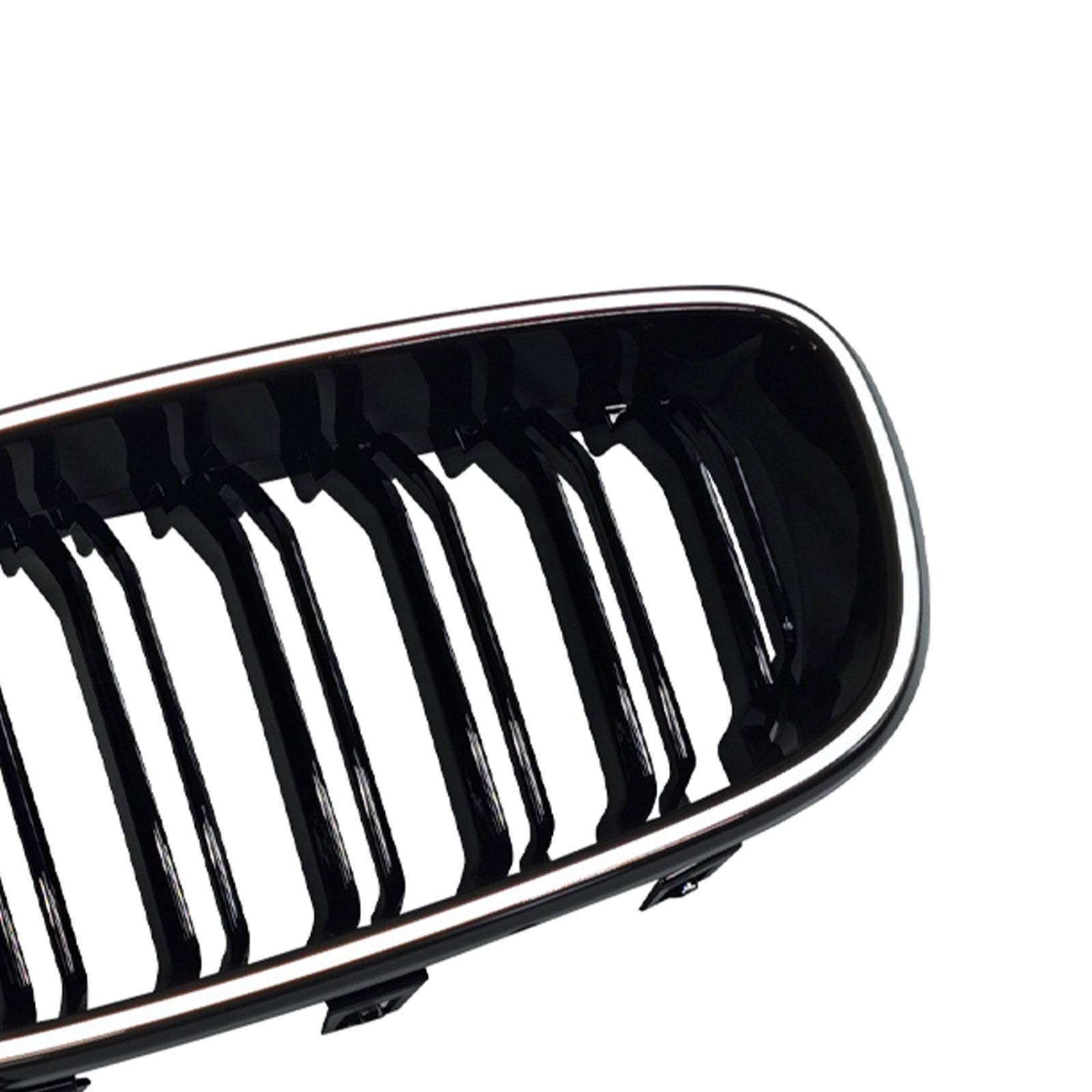 2013-2019 Fit BMW 3 Series F34 GT Dual Slat Front Bumper Grille Gloss Black