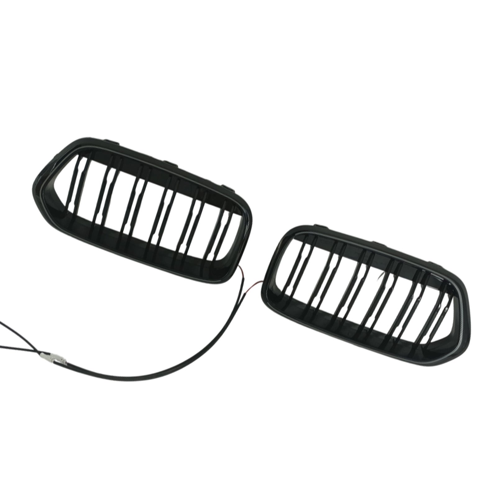 2018-2023 Fit BMW X2 Series F39 Black Front Bumper Grill Grille Double Slat