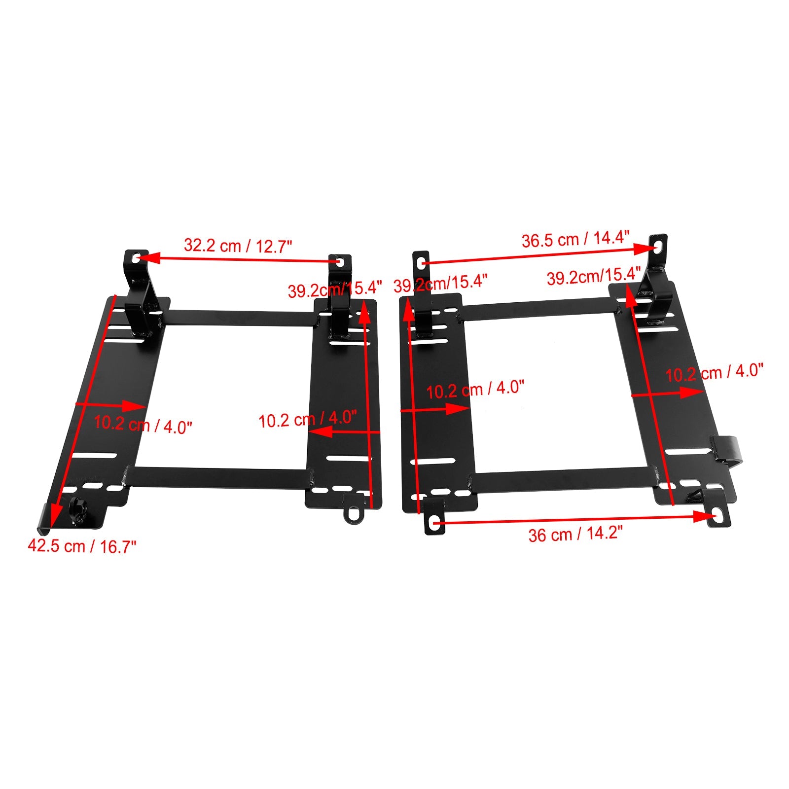 2015-2021 Polaris Slingshot Driver Passenger Seat Brackets Steel Mount Set