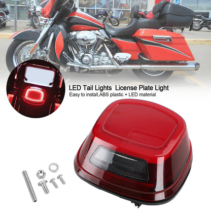 Touring Softail Dyna Sportster 99-Up Generic LED Tail Lights License Plate Light For