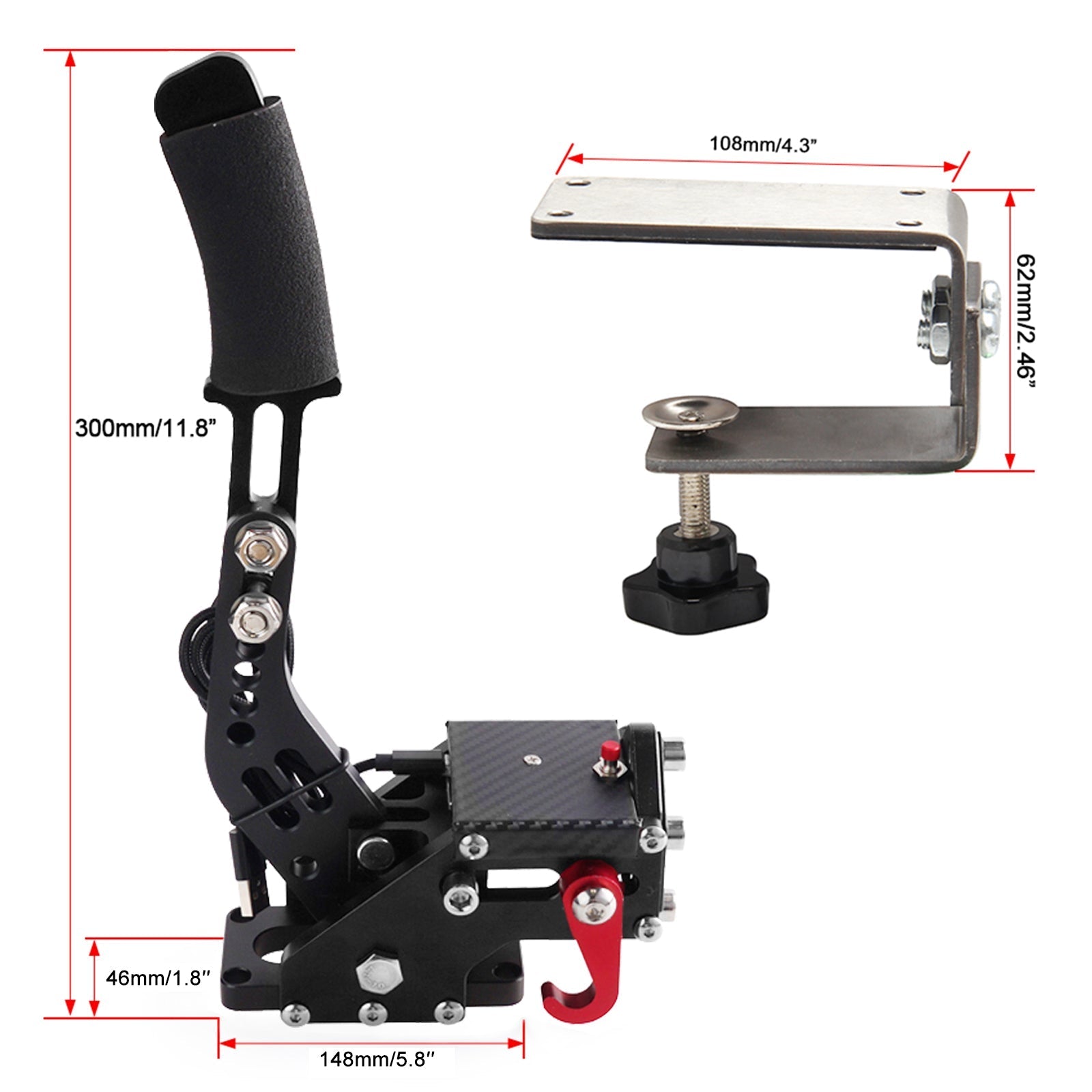 14Bit X1 XSS XSX XBOX USB3.0 SIM Handbrake for Racing Games Steering Wheel Stand G920 Black