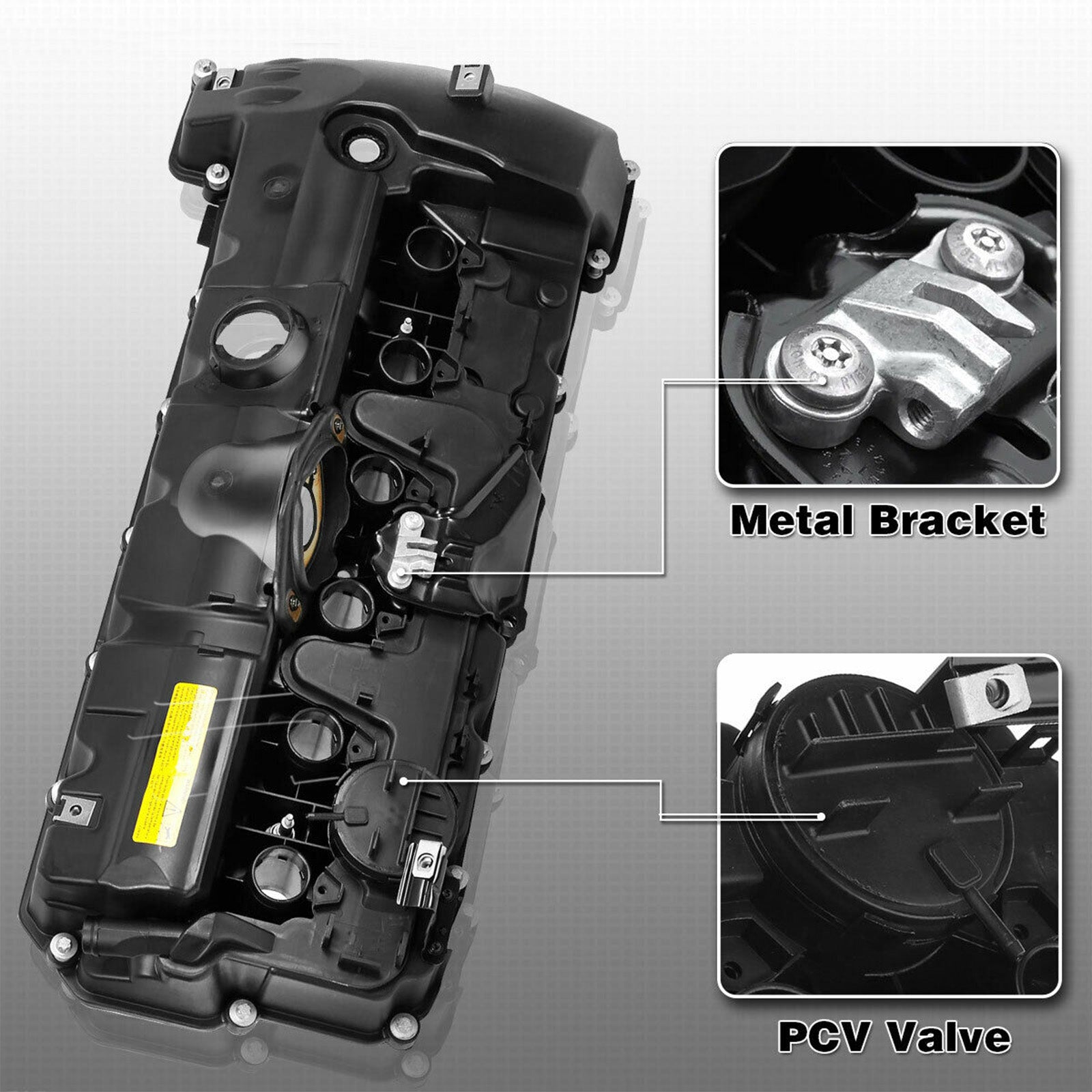 2008-2013 BMW 128i L6 3.0L DOHC Petrol Valve Cover w/ Gasket Bolts 11127552281 URO011833