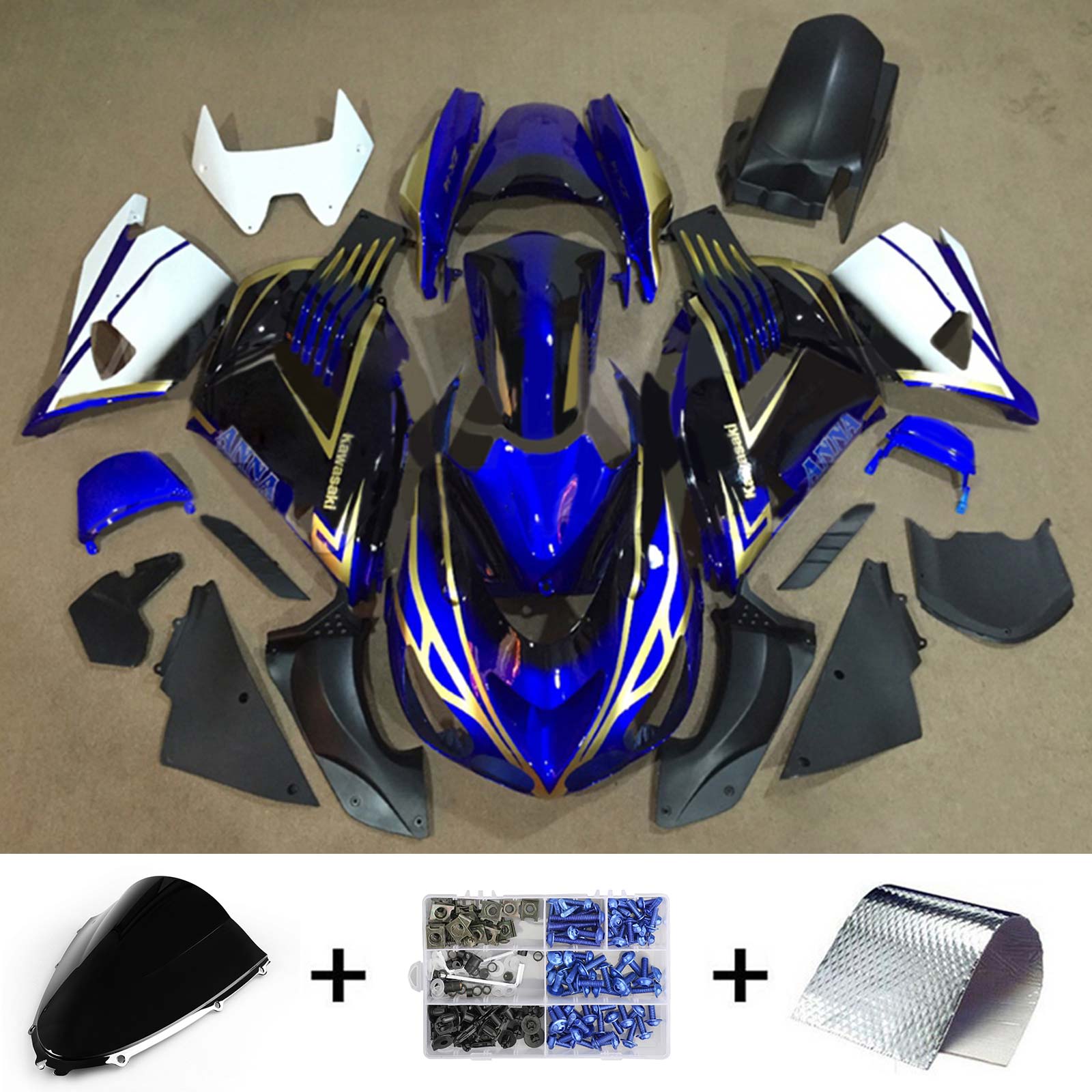 2006-2011 Kawasaki ZX14R Fairing Kit Bodywork Plastic ABS