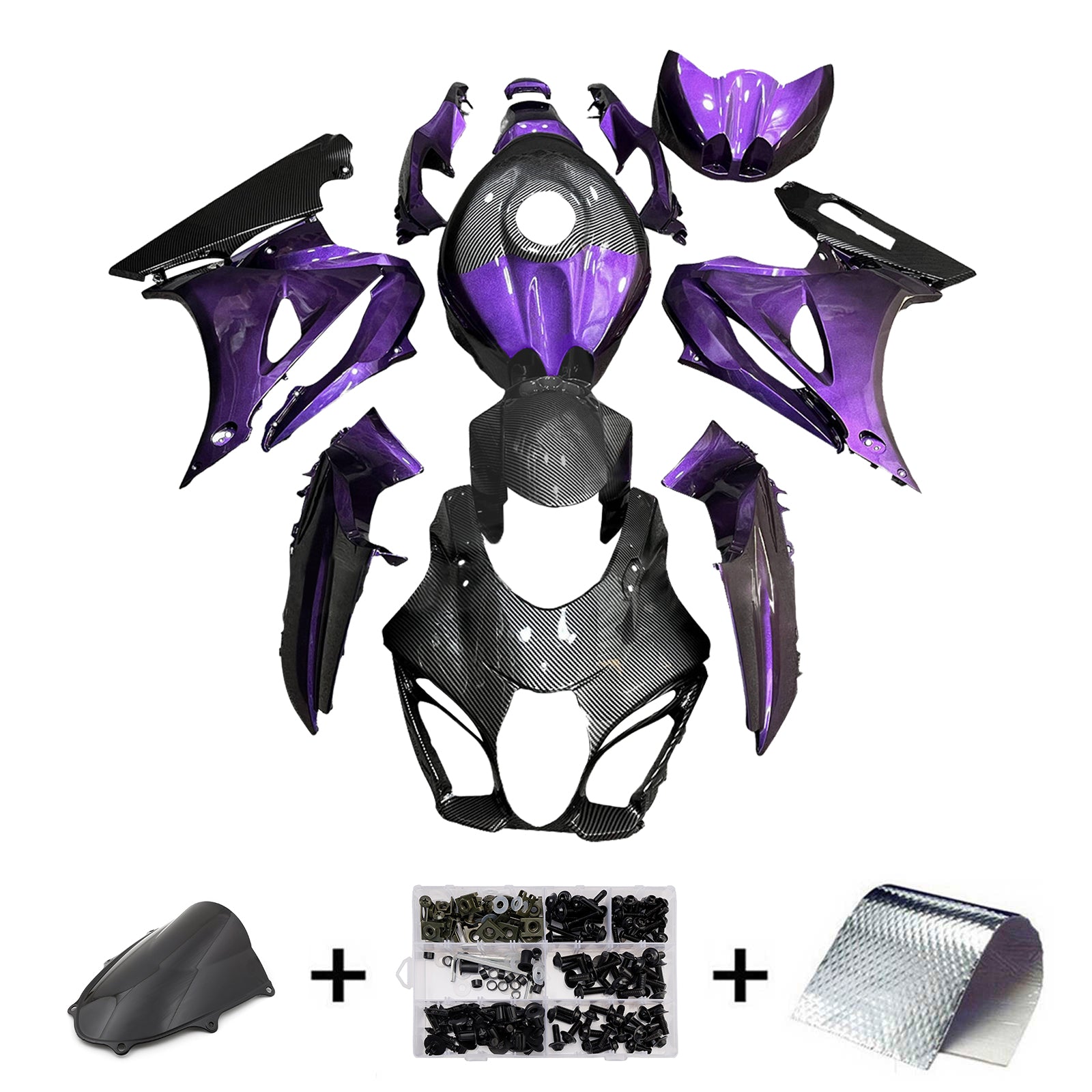 2017-2025 Suzuki GSXR1000 K17 Injection Fairing Kit Bodywork Plastic ABS #101