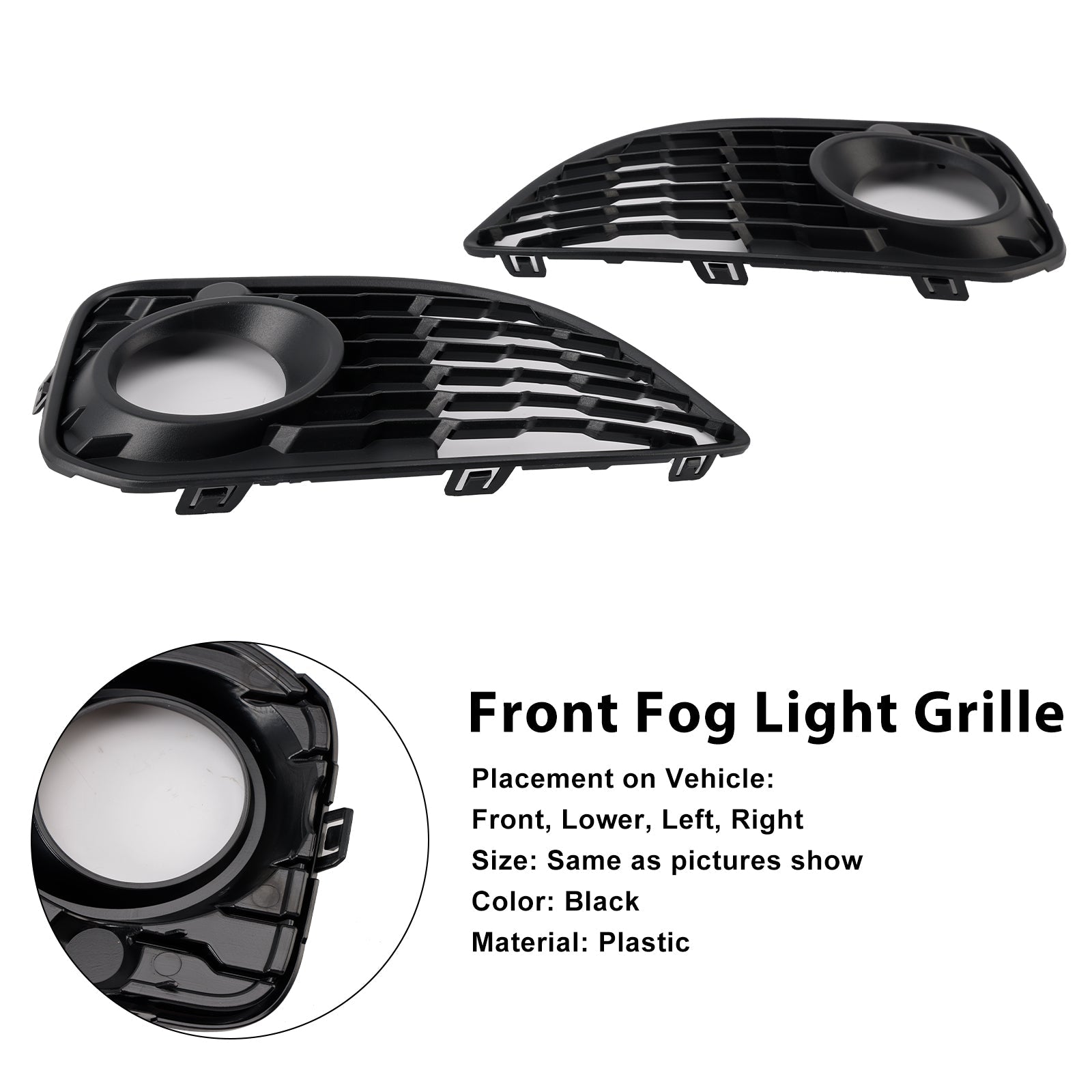 2015-2019 BMW 1 Series F20 F21 LCI M-Sport 2PCS Fog Light Cover Grille