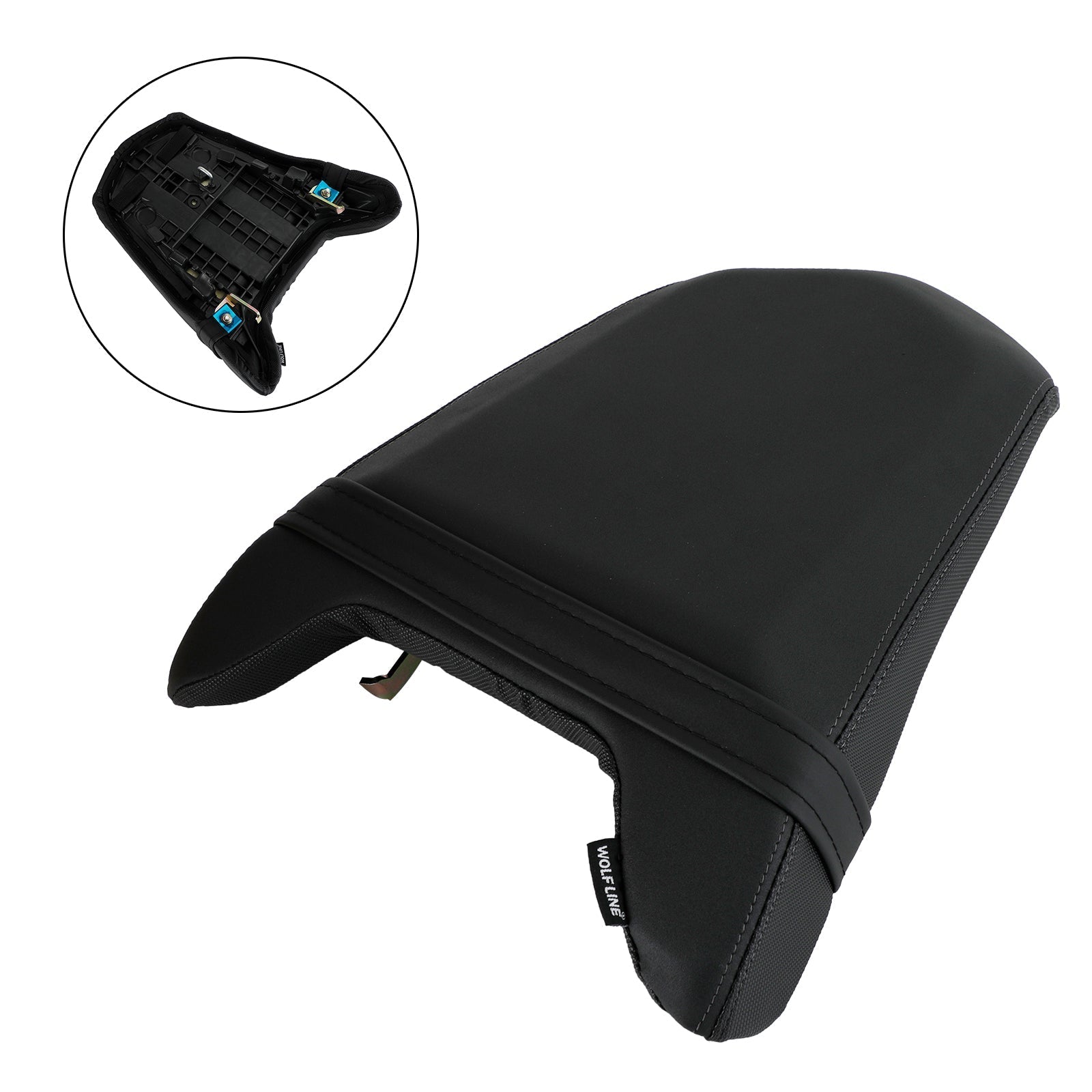 19-23 Honda Cbr 650R Rear Passenger Seat Cushion Thicken Pu Flat Black B
