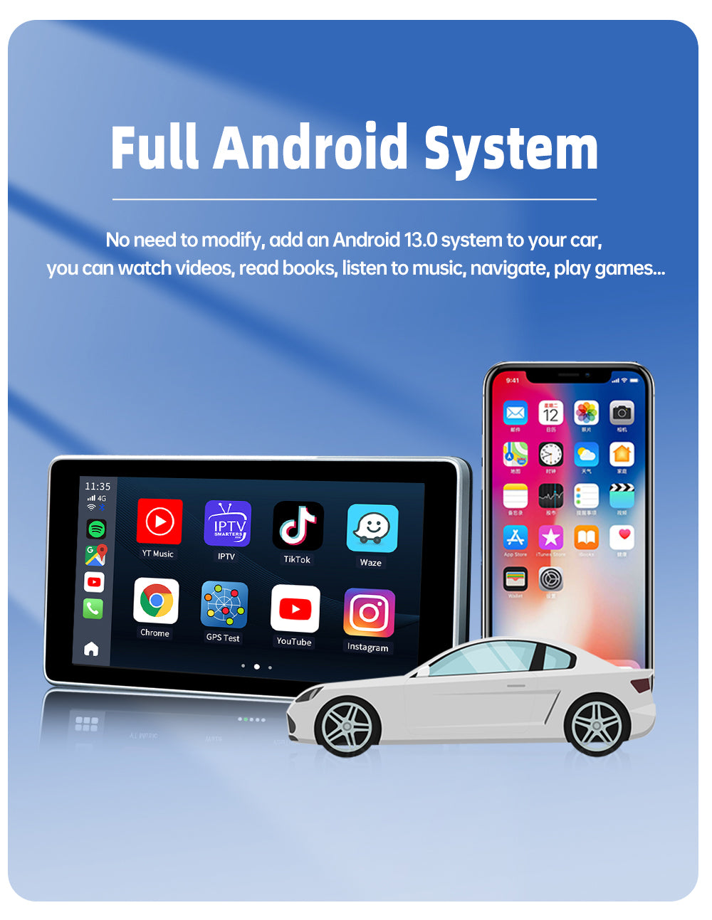 Carlinkit Carplay AI Box Plus Android 13 8+128GB Wireless Auto Bluetooth Adapter