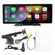 10.77" Wireless Carplay Bluetooth Stereo Radio FM Car MP5 Player + 4 LED Camera