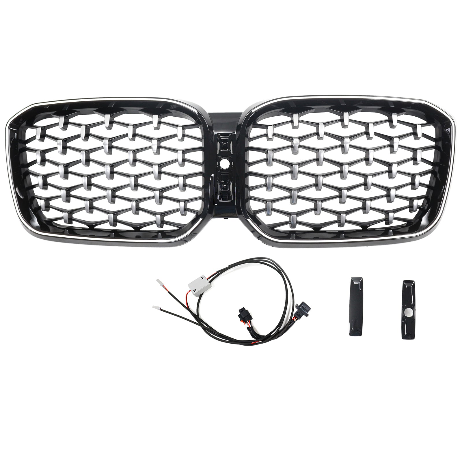 2022-2025 BMW X3 G01 X4 G02 Diamond Front Bumper Kidney Grille Chorme
