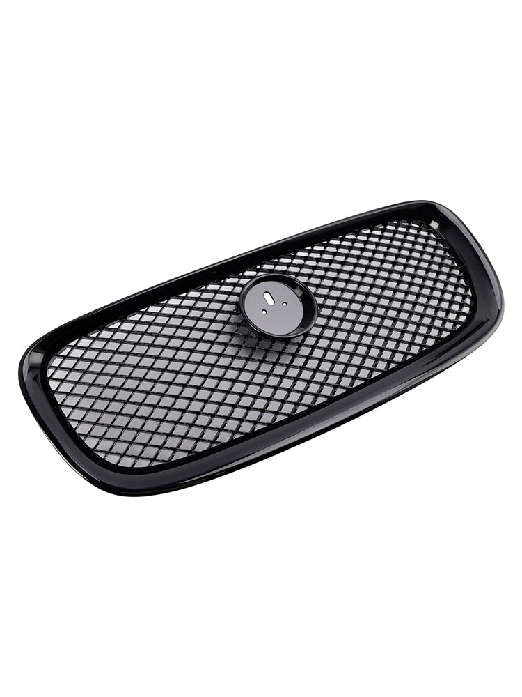 2012-2015 Jaguar XF XF-R Style Front Bumper Grill Grille Gloss Black