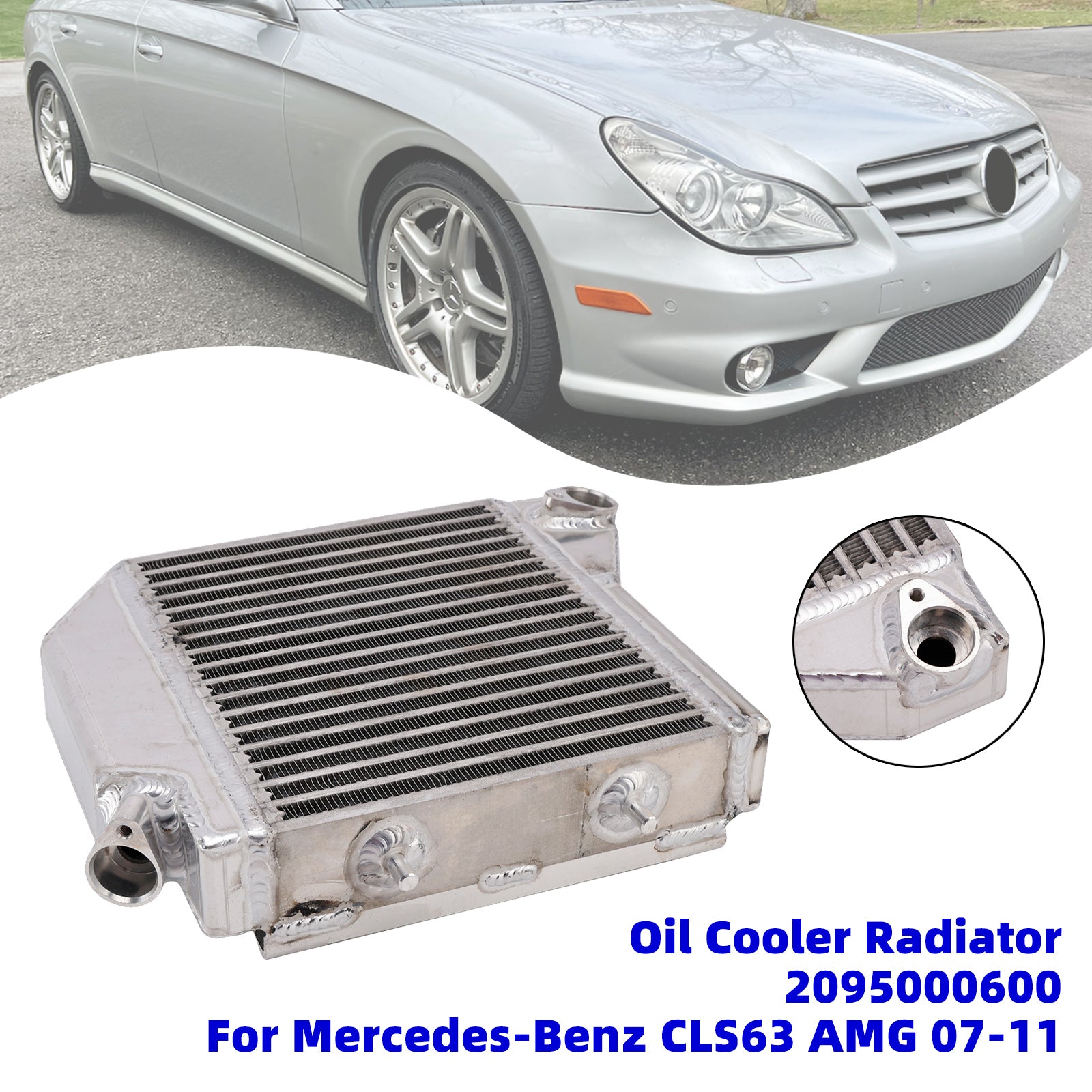 2007-2011 For Mercedes-Benz CLS63 AMG Base 8 Cyl 6.3L GAS Oil Cooler Radiator A2095000600