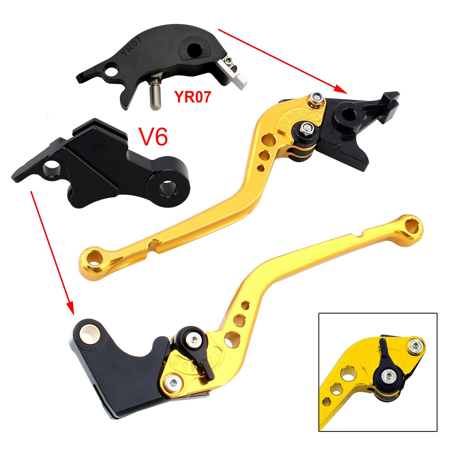 Long Clutch Brake Lever fit for YAMAHA XSR900 XSR900GP MT-09 MT-09SP 2024-2025