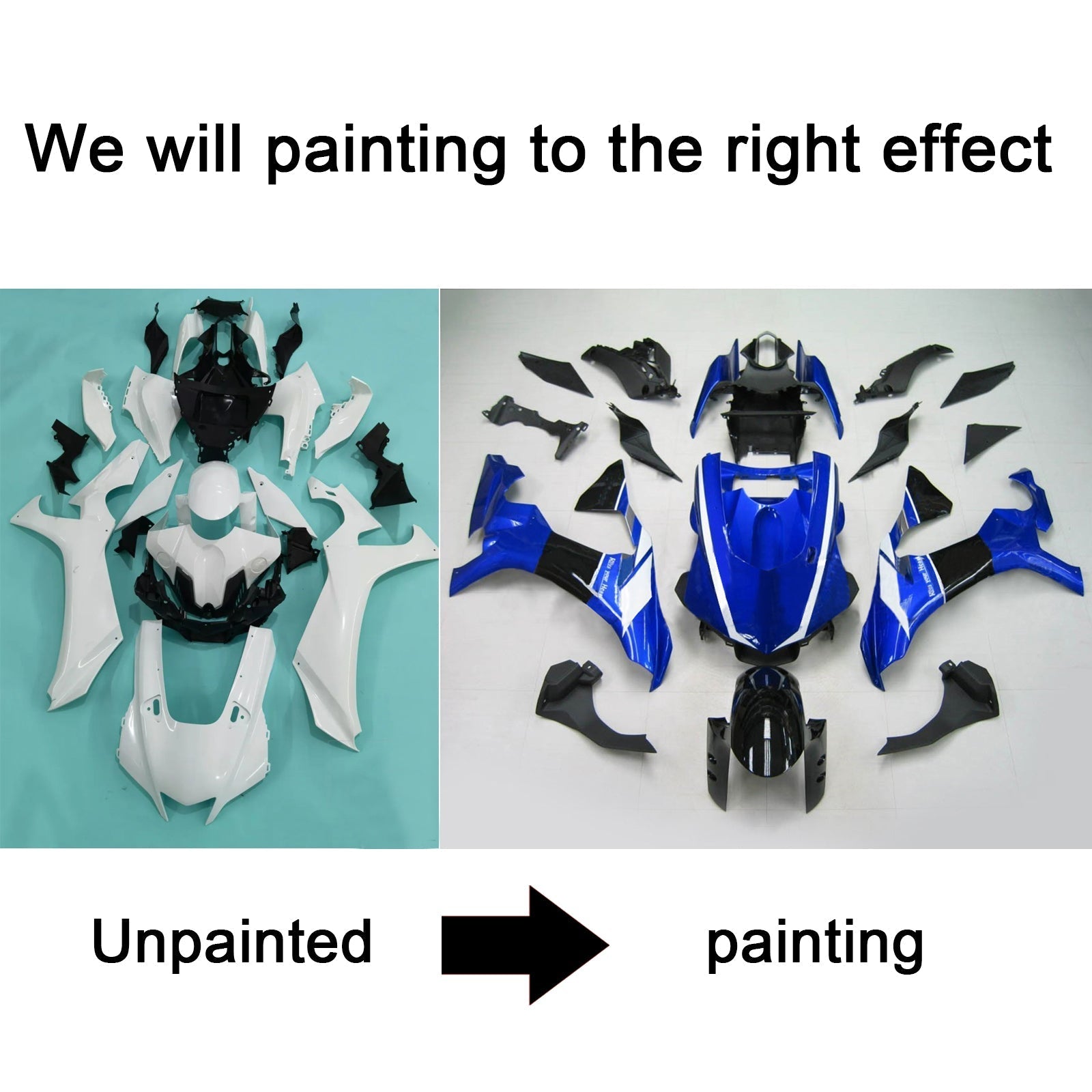2020-2025 Yamaha YZF R1 Injection Fairing Kit Bodywork Plastic ABS #101