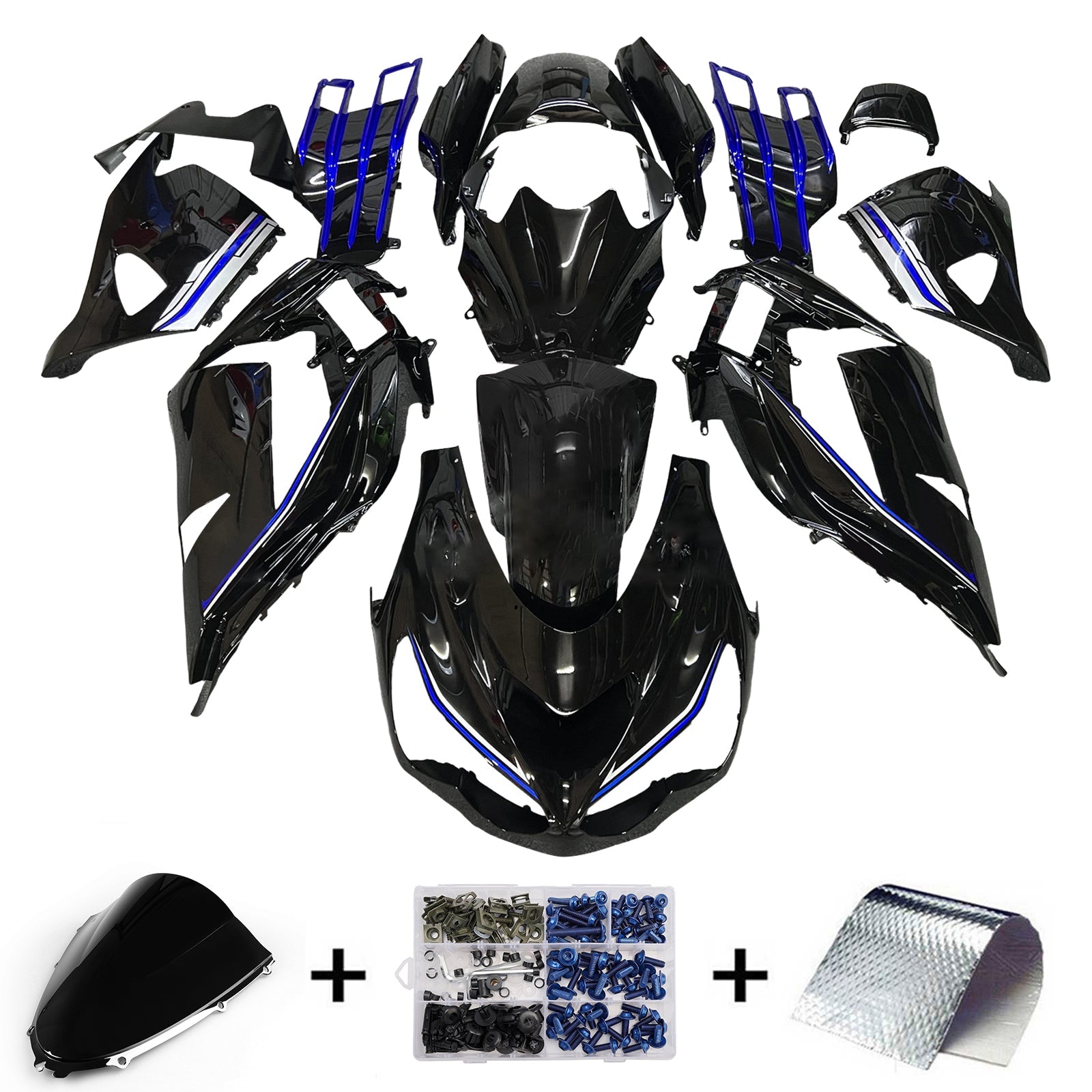 Injection Fairing Kit Bodywork fit For Kawasaki ZX14R ZZR1400 2012-2026