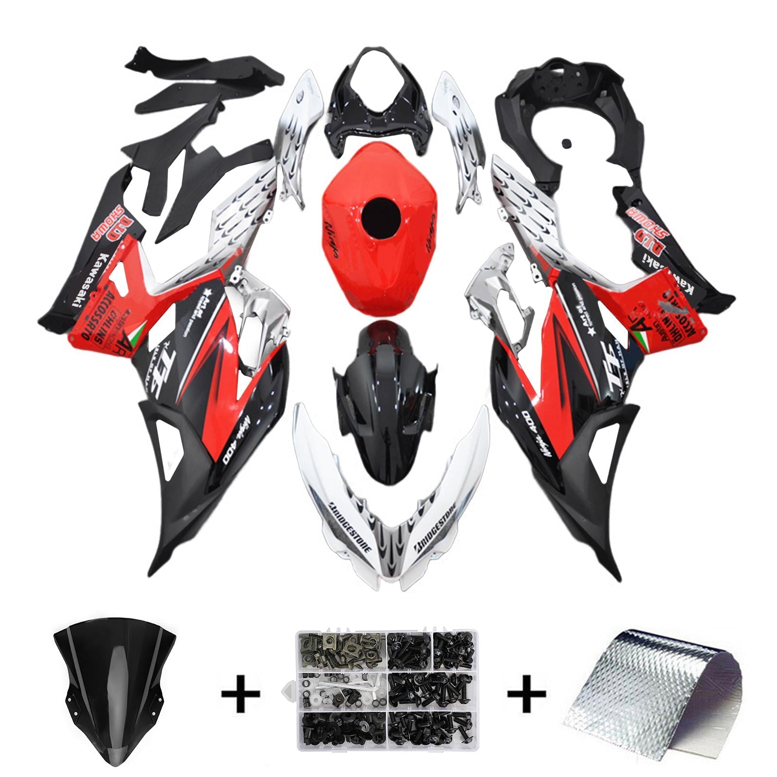 2018-2024 Kawasaki EX400/Ninja400 Fairing Kit