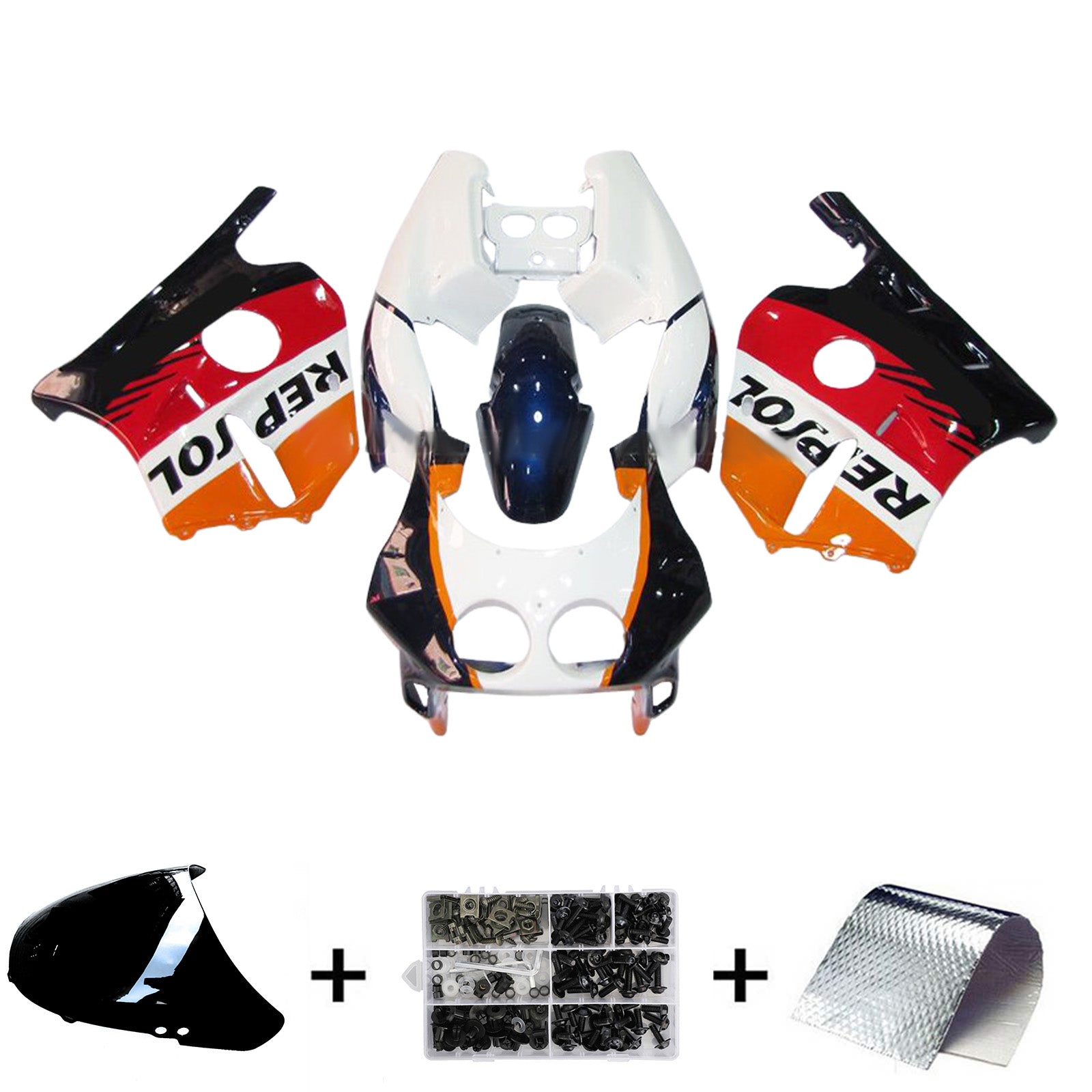 Injection Fairing Kit Bodywork Plastic ABS For Honda CBR250RR MC22 1990-1998