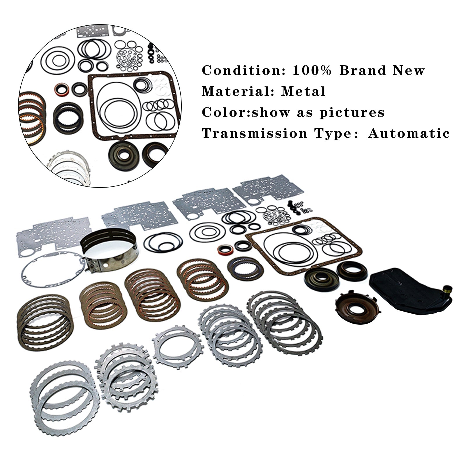 2004 & Up GM 4L60E Transmission Super Master Rebuild Kit with Steels & Pistons