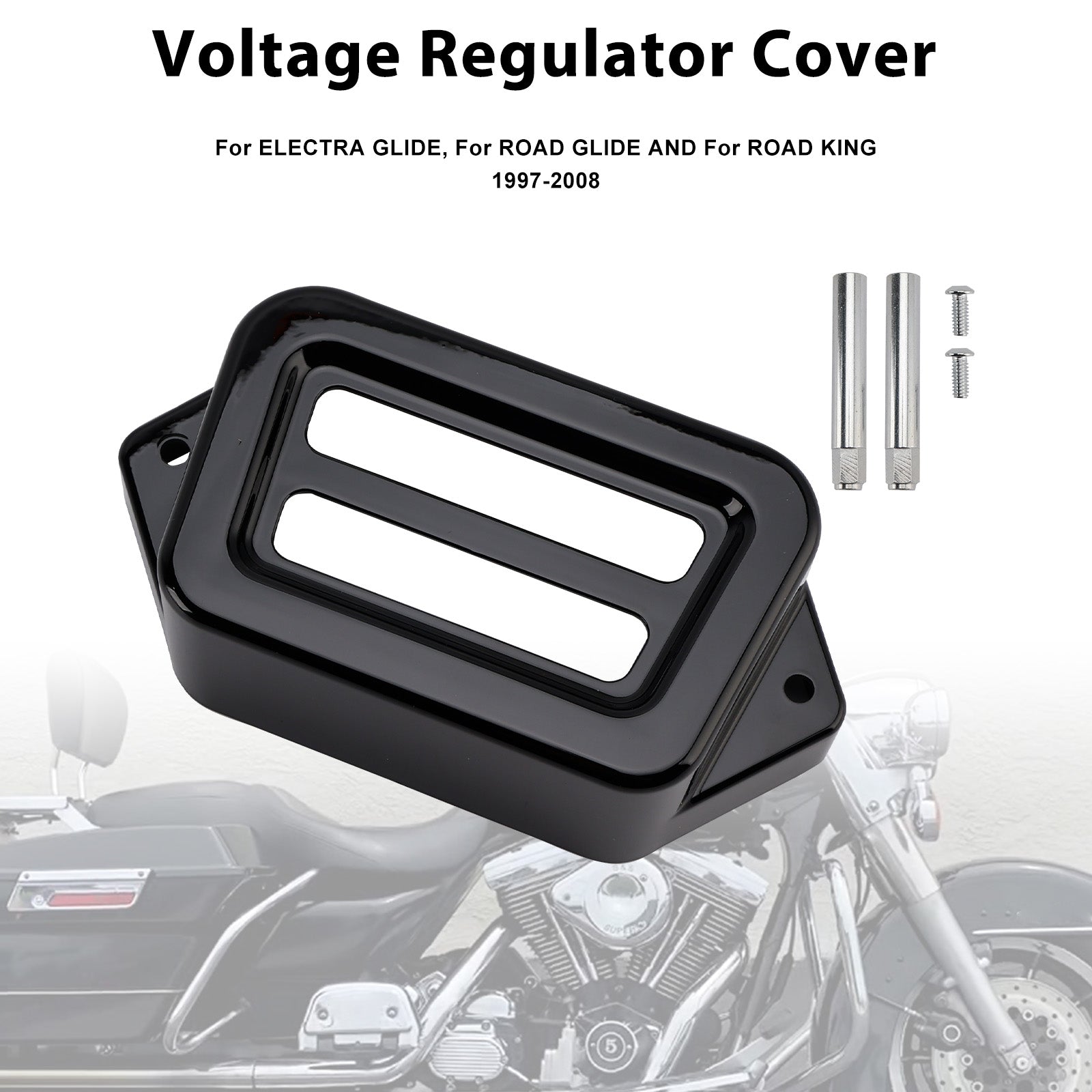Voltage Regulator Cover For Road King Electra Street Road Glide 1997-2008