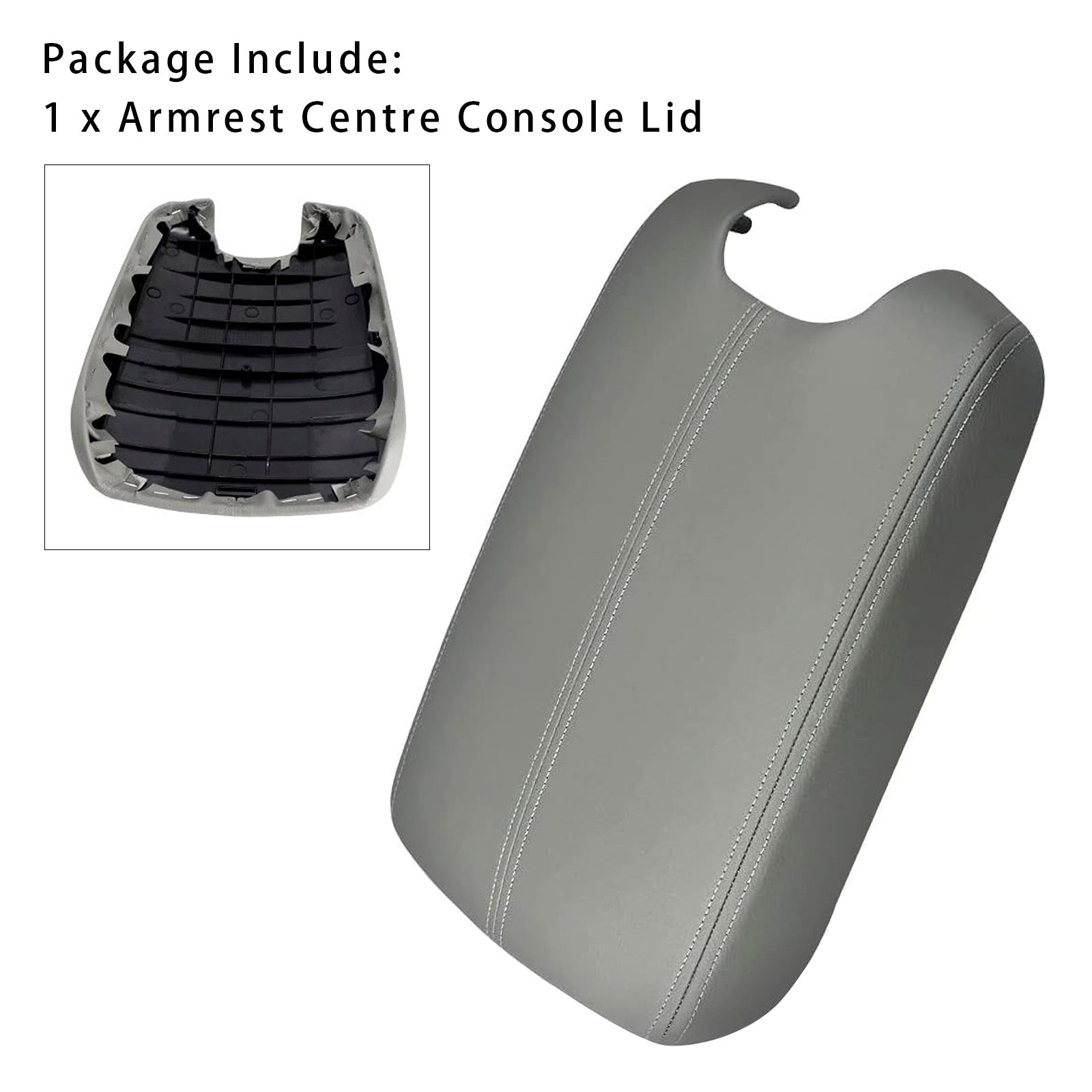 2008-2012 Honda Accord Gray Leather Armrest Centre Console Lid