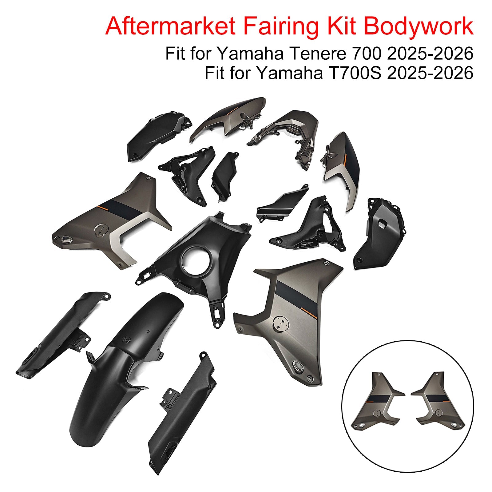 Injection Bodywork Fairing Kit for Yamaha Tenere 700 T700S 2025-2026