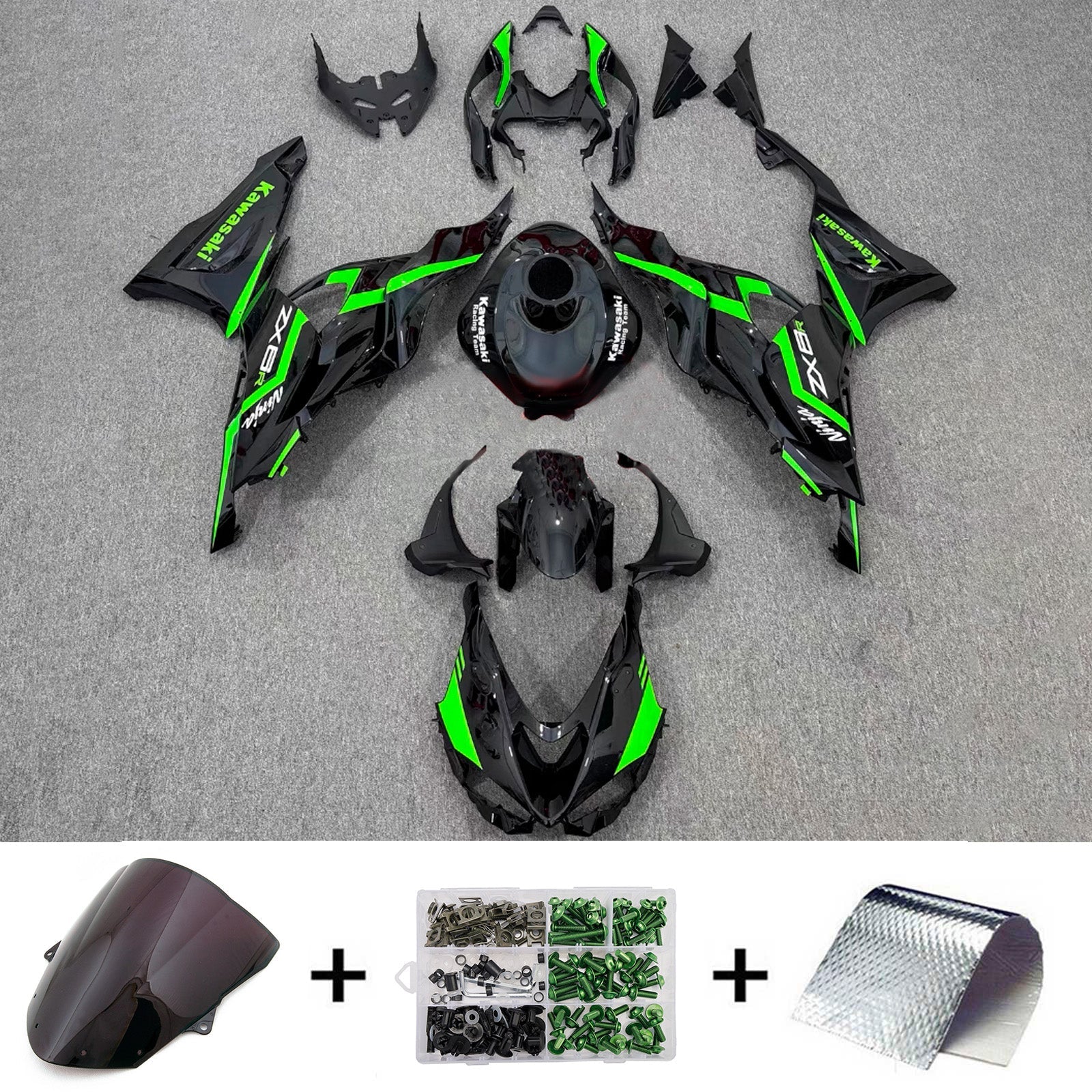 Injection Fairing Kit Bodywork Plastic ABS fit For Kawasaki ZX-6R 2024-2025