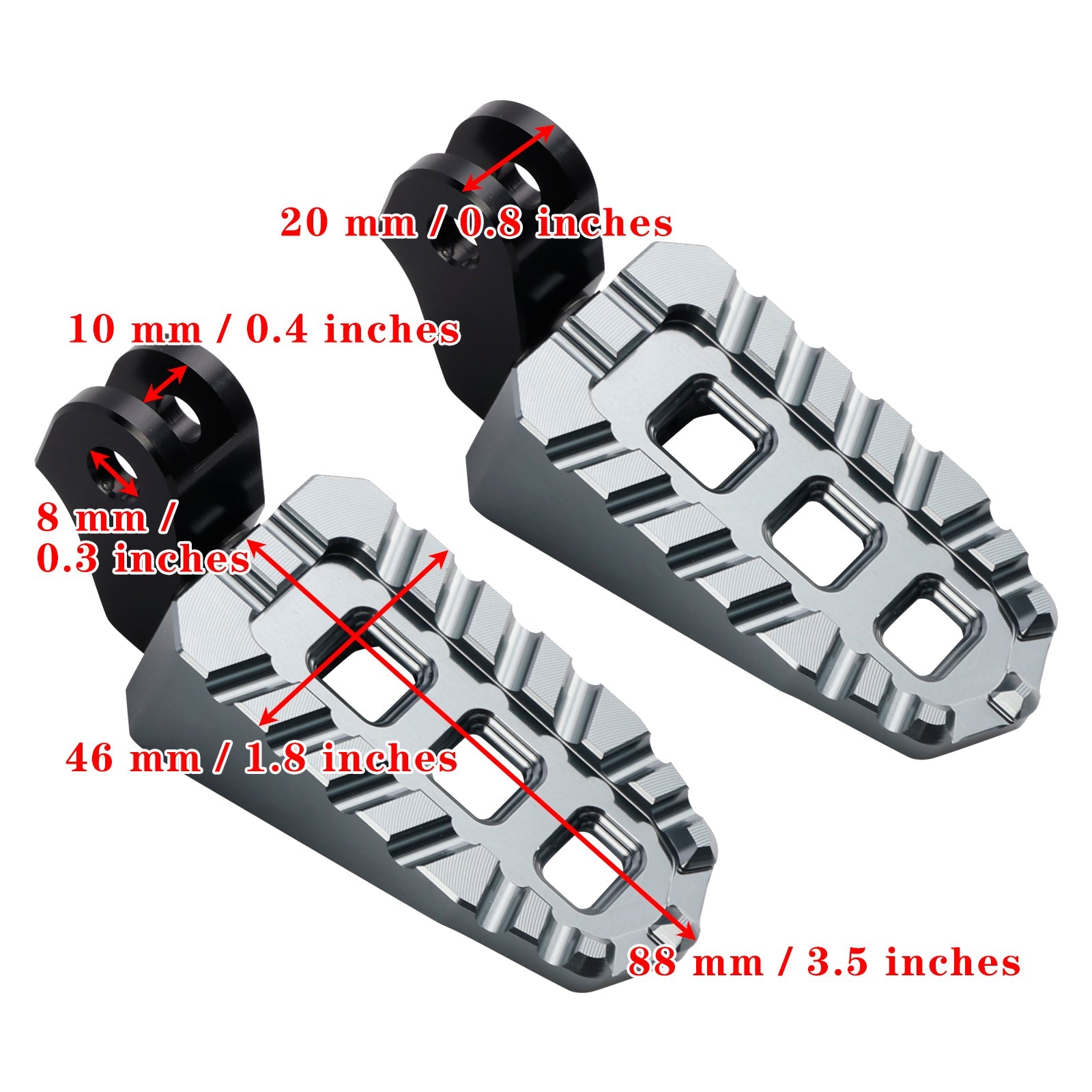 2023-2024 Scrambler 400X Front Footrests Foot Pegs