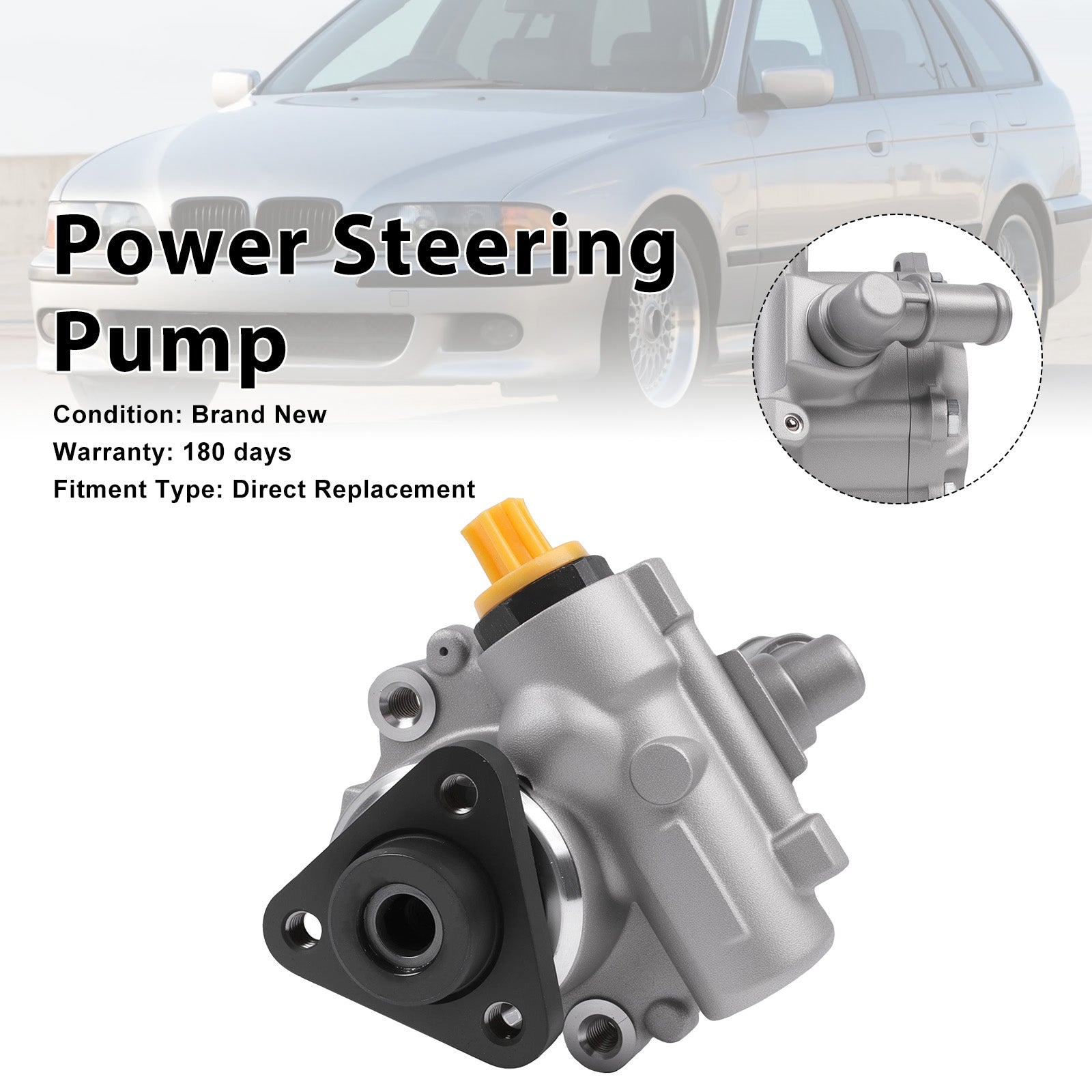 1996-2004 For BMW 5 Series E39 525i Power Steering Pump 3241109496