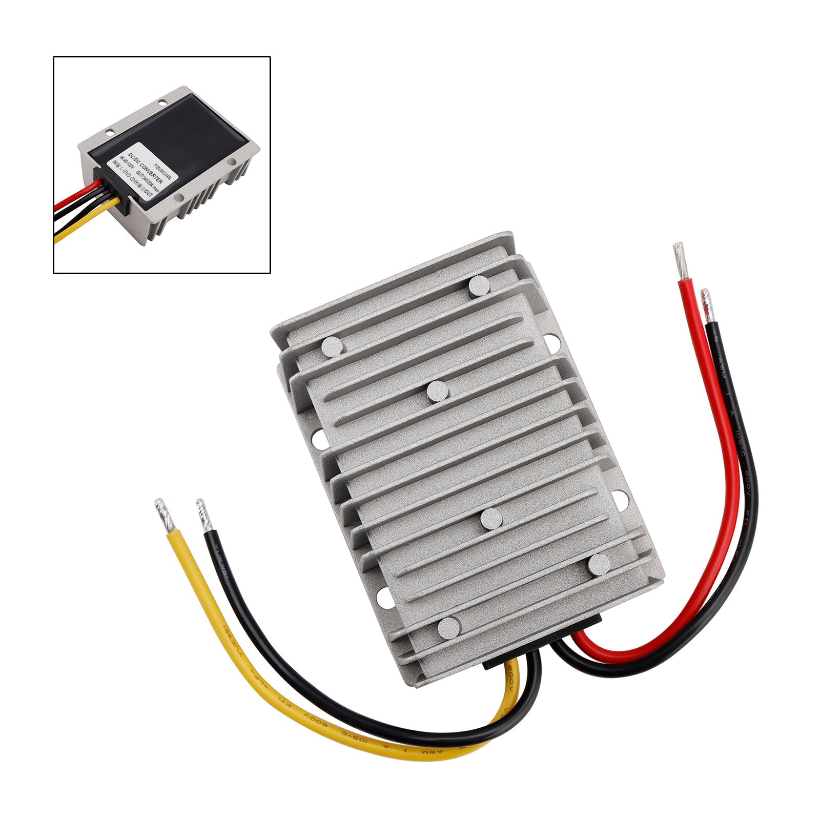 WaterProof 40-120V to 24V 20A 480W Step Down DC/DC Power Converter Regulator
