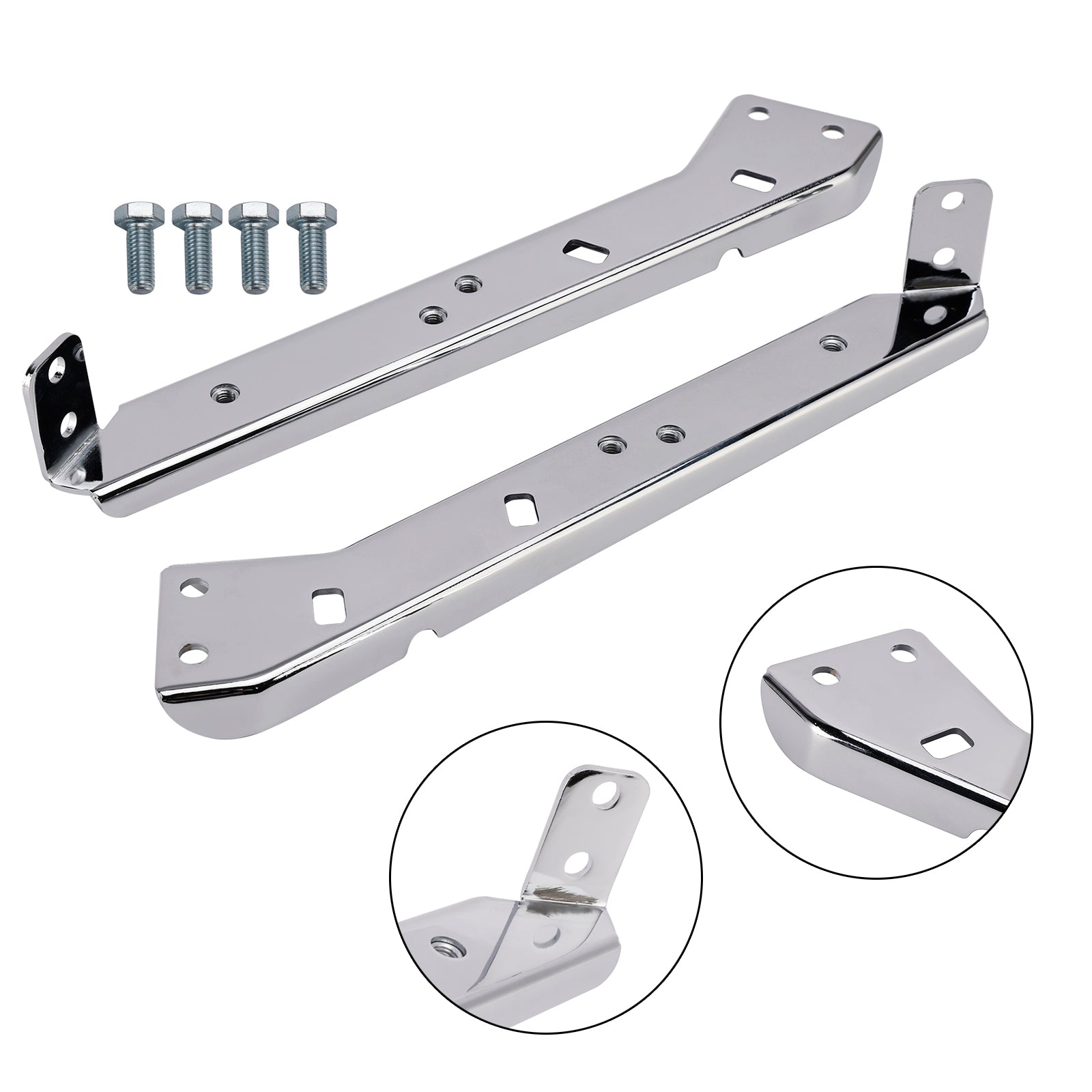 Pair Saddlebag Rail Support Holder 90718-79C For Touring Road Glide Flt 85-08