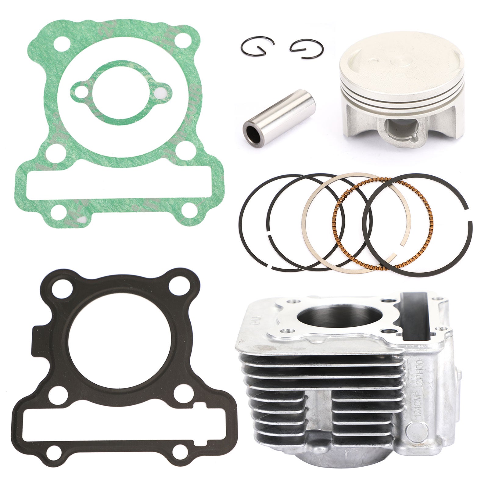2017-2020 Yamaha LTS 125 C Delight Cylinder Jug Piston Gasket Kit 52.4mm Generic