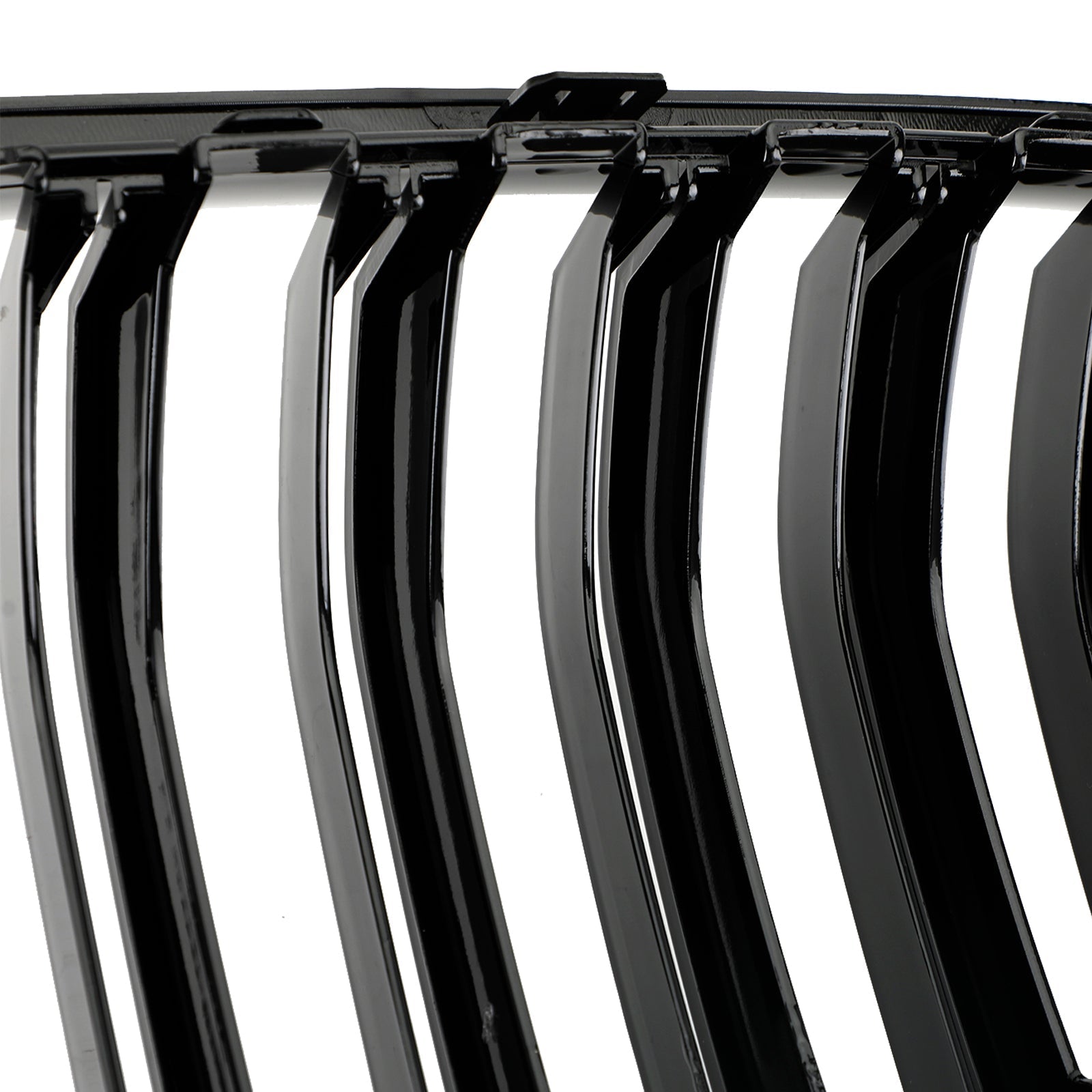 BMW X3 F25 2011-2014 Dual Line Gloss Black Front Bumper Kidney Grille Grill