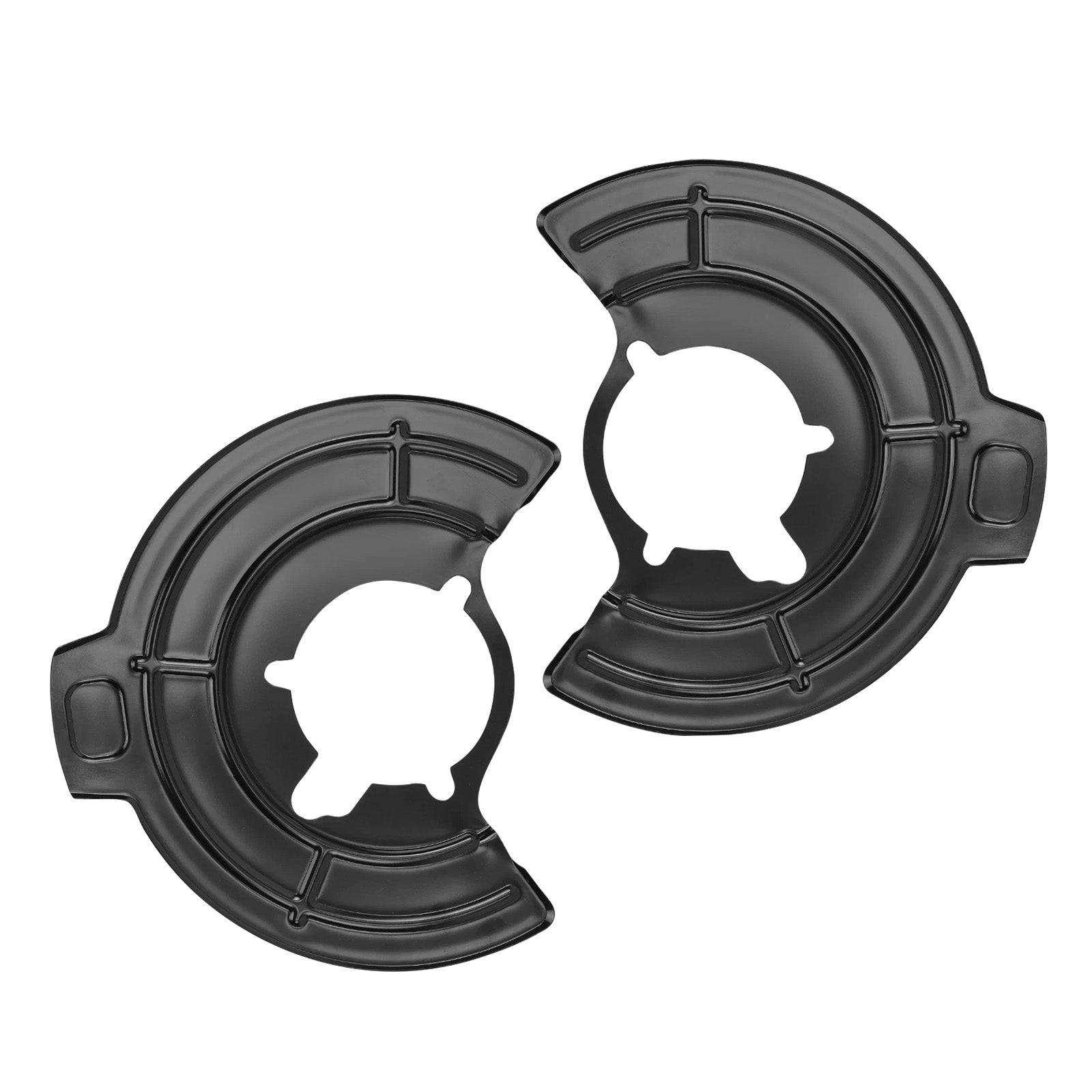 Left & Right Brake Dust Shield 68043286AB Fit Jeep Wrangler JK 2007-2018 Black