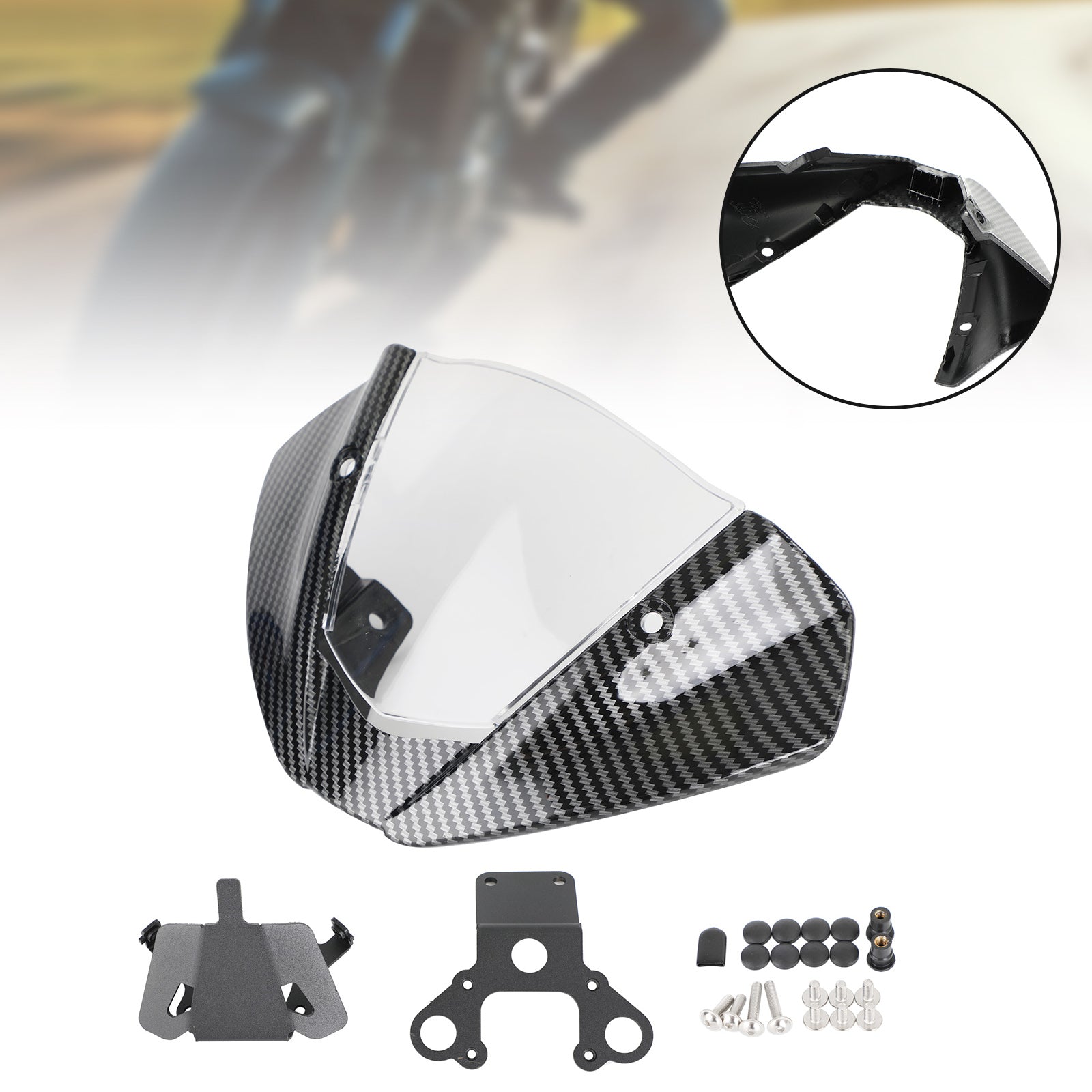 2021-2022 DUCATI Monster 937 / 950 Windshield WindScreen Carbon
