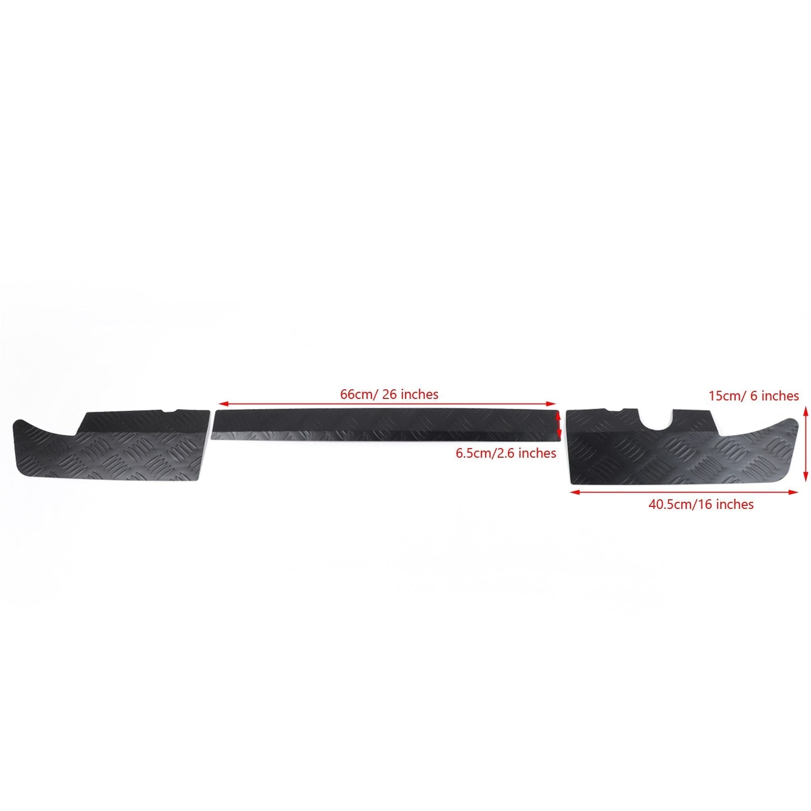 2019 -2023 Suzuki Jimny Black Alloy Rear Bumper Protector Guard Panel Trim Generic
