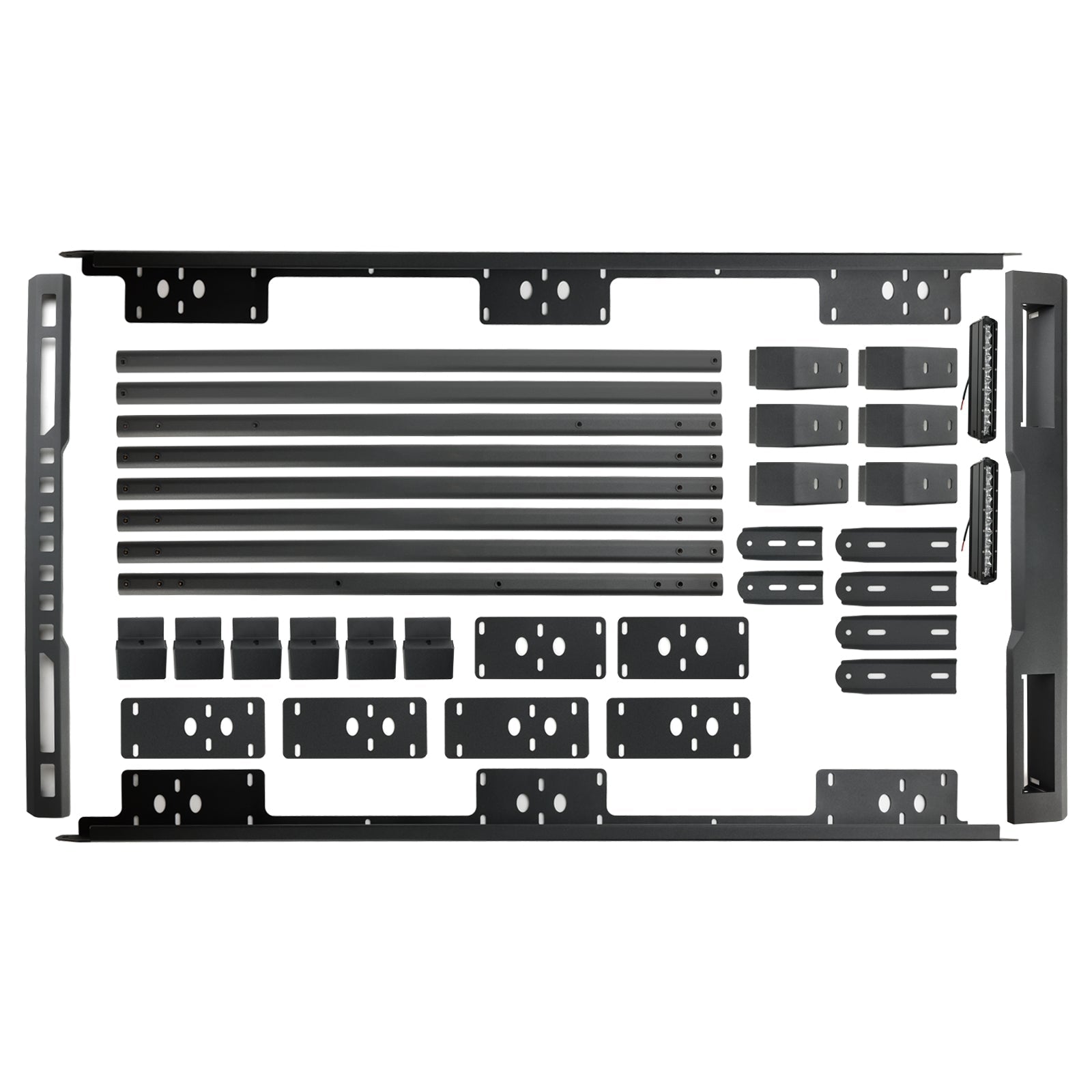 2019 2020 2021 2022 2023 Suzuki Jimny JB64 JB74 W/ Led Light Aluminium Roof Rack Luggage Rack