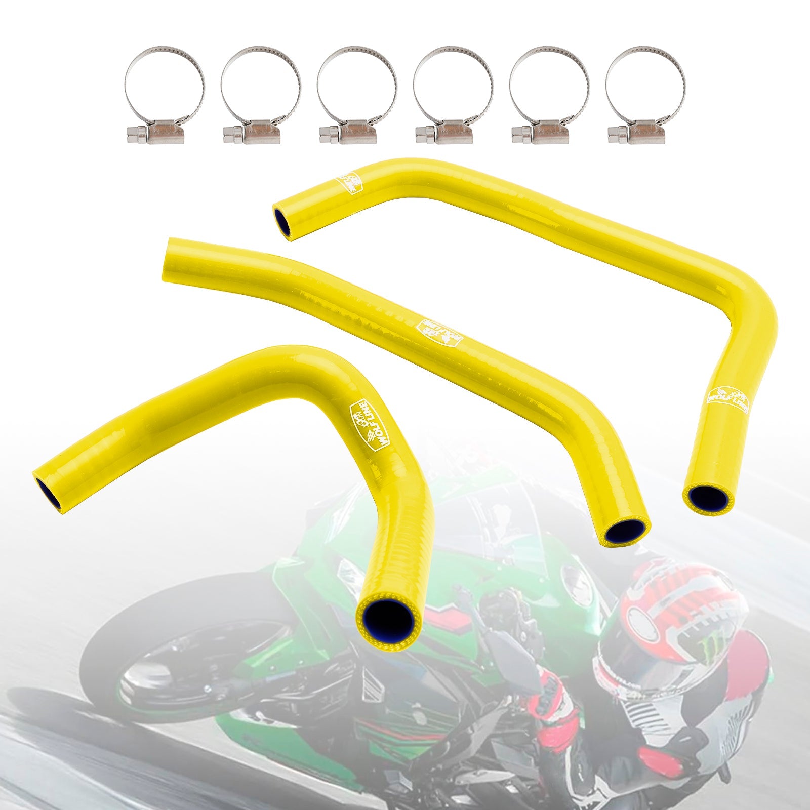 2023-2024 Kawasaki ZX4R ZX-4RR Silicone Radiator coolant Hose kit