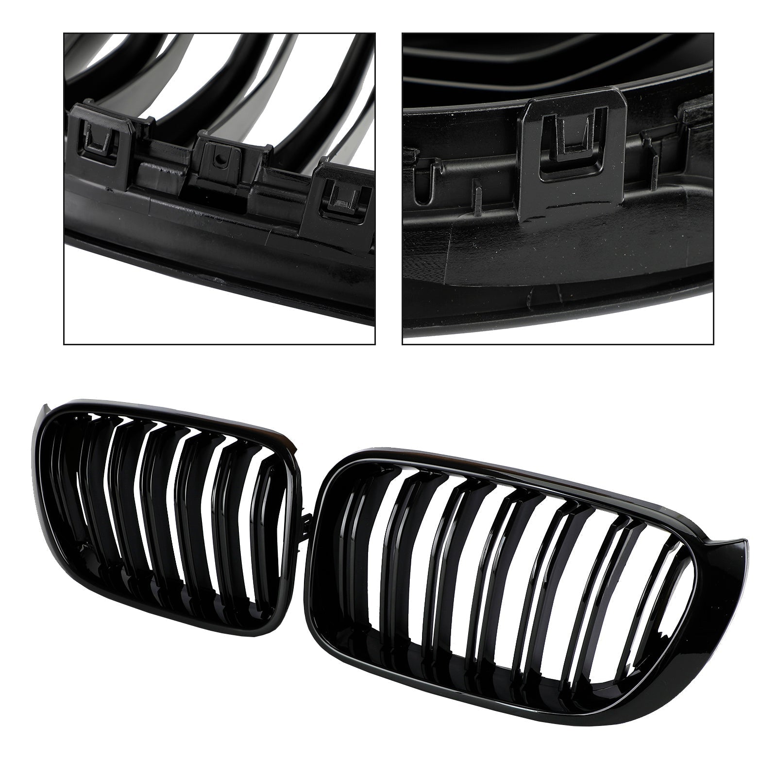 2014-2017 BMW X3 X4 F25 F26 Gloss Black Front Bumper Kidney Grille Grill