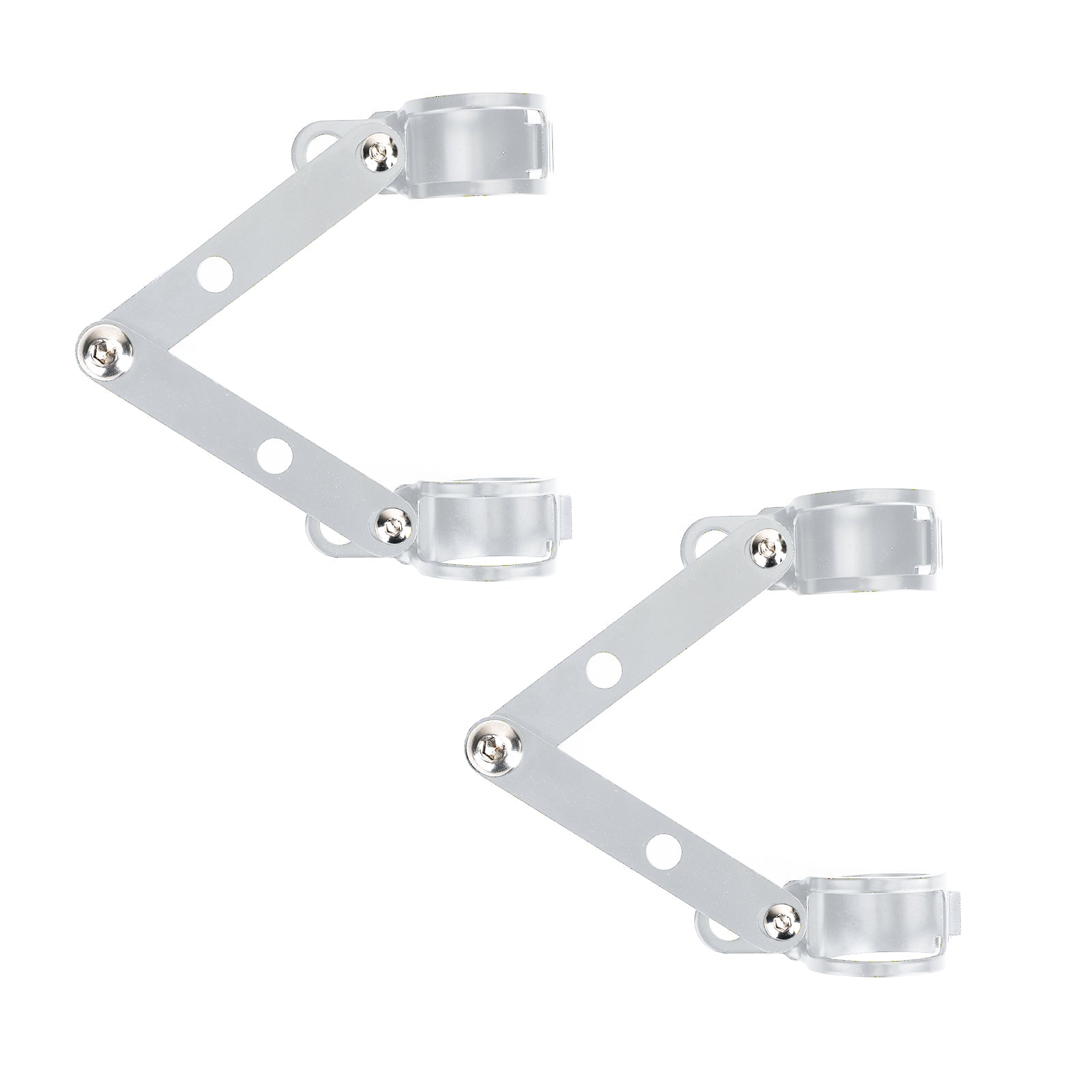 28mm-41mm Fork Chrome Headlight Mount Bracket Motorcycle Headlamp Holder Adapter