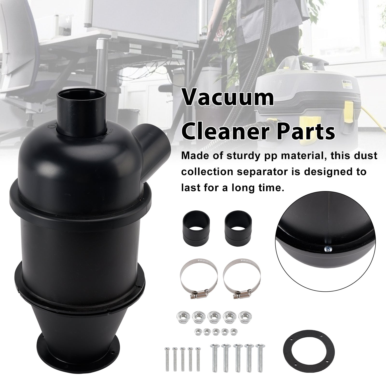 Cyclone Filter Dust Collector Sturdy Dust Separator for DIY Woodworking Sand
