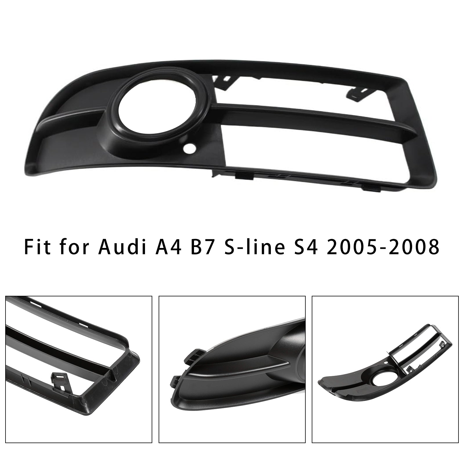 2005-2008 Audi A4 B7 S-Line S4 Front Right Side Bumper Grille Fog Light Grill