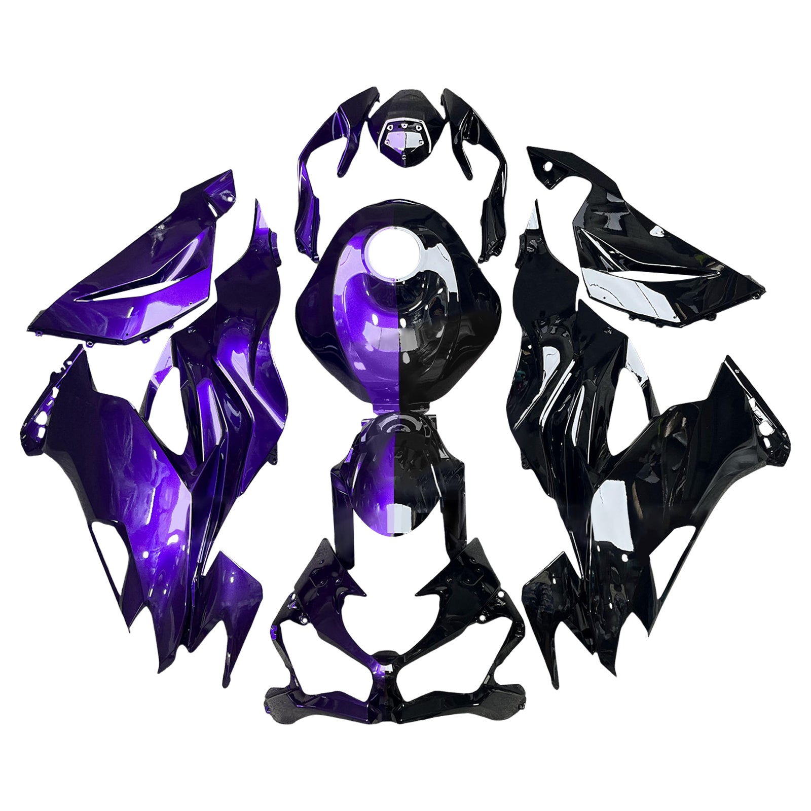 Injection Fairing Kit Bodywork Plastic ABS fit For Kawasaki ZX6R 2019-2023