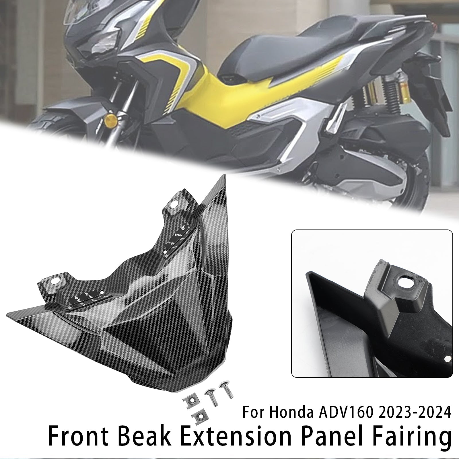2023-2024 Honda ADV 160 Front Beak Extension Nose Panel Fairing